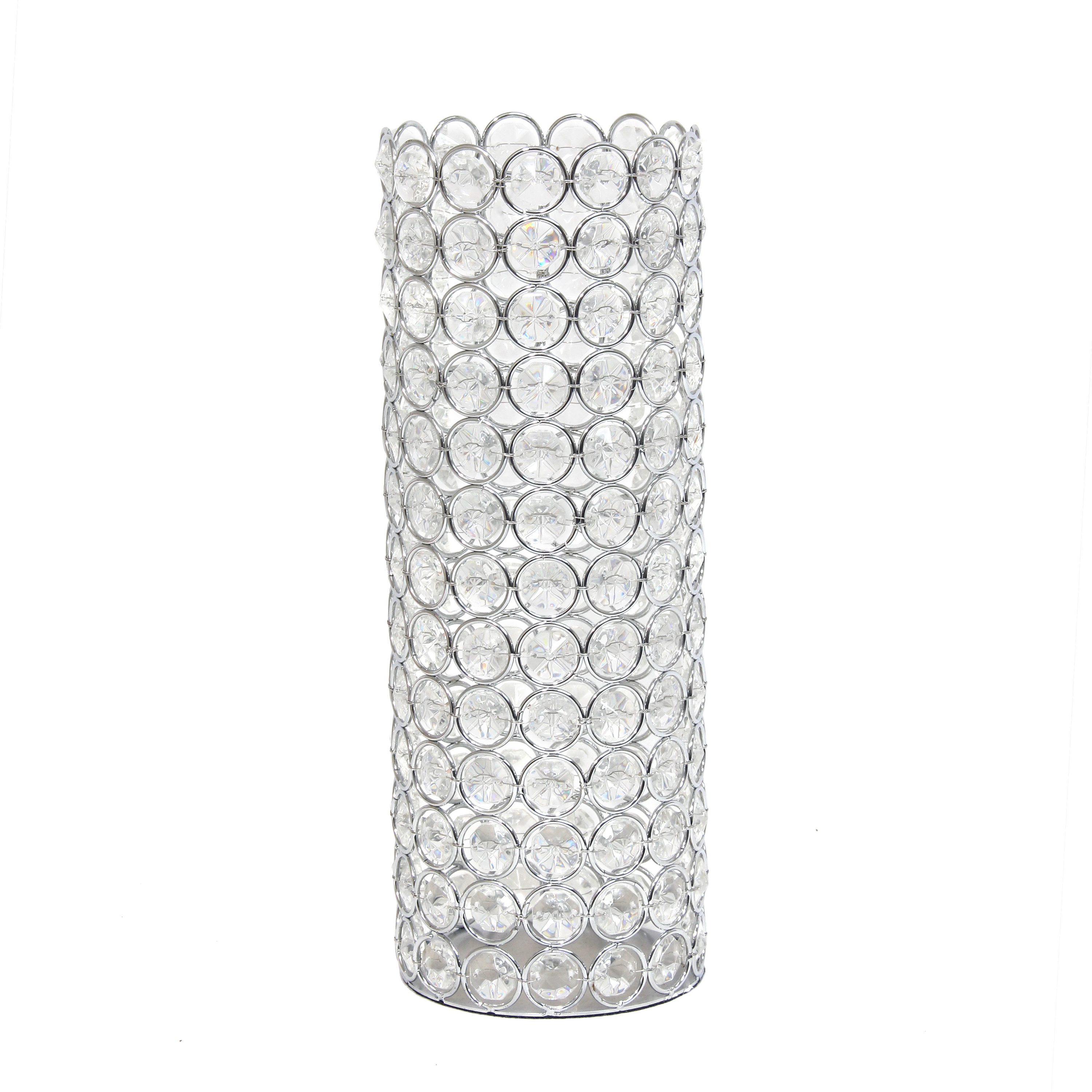 Elegant Designs HG7009-CHR Chrome Metal Glam Decorative object