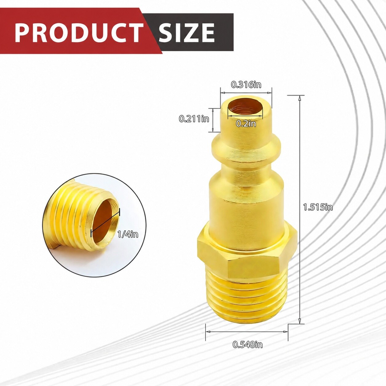 AKSCYZM 12 pack 1 quarter inch NPT male quick connector air fittings ...