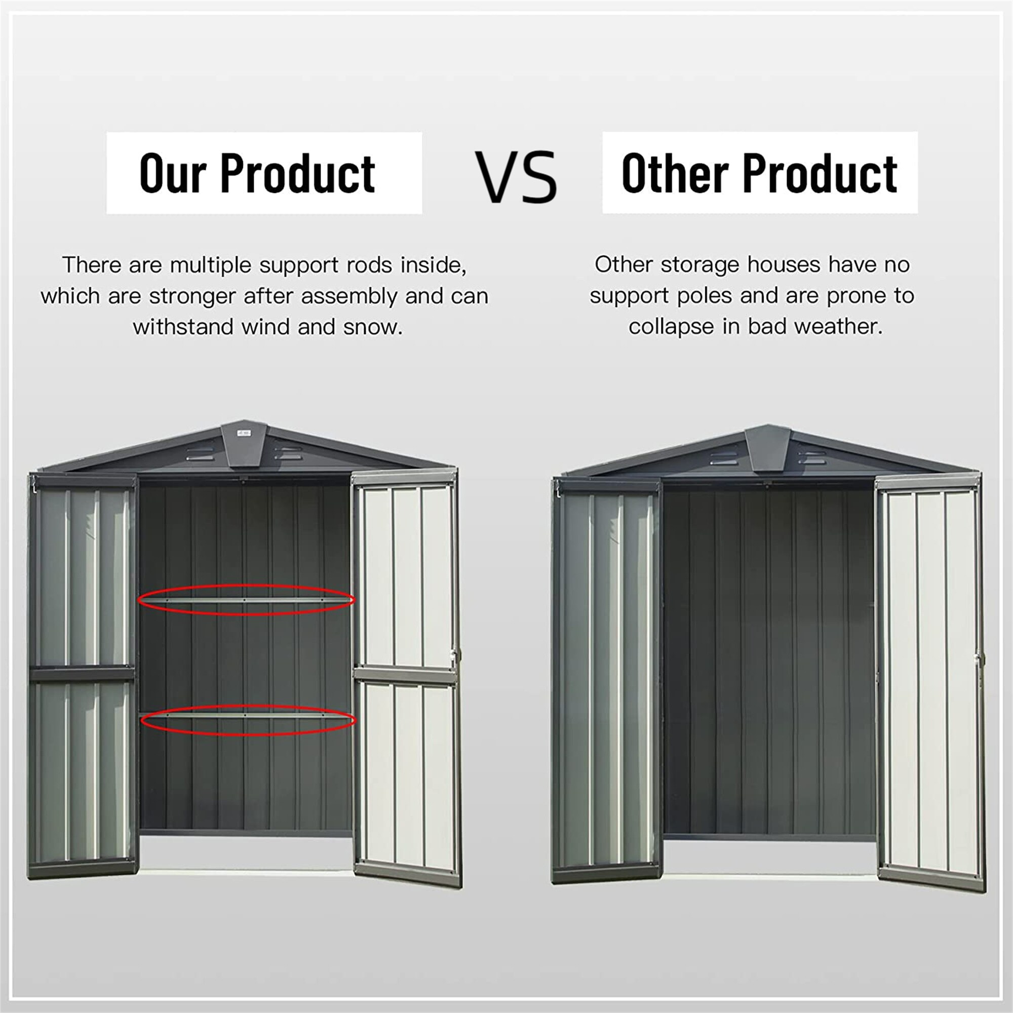Kahomvis CREF-QP211-29 Metal-Storage-Buildings-Sheds - View #6