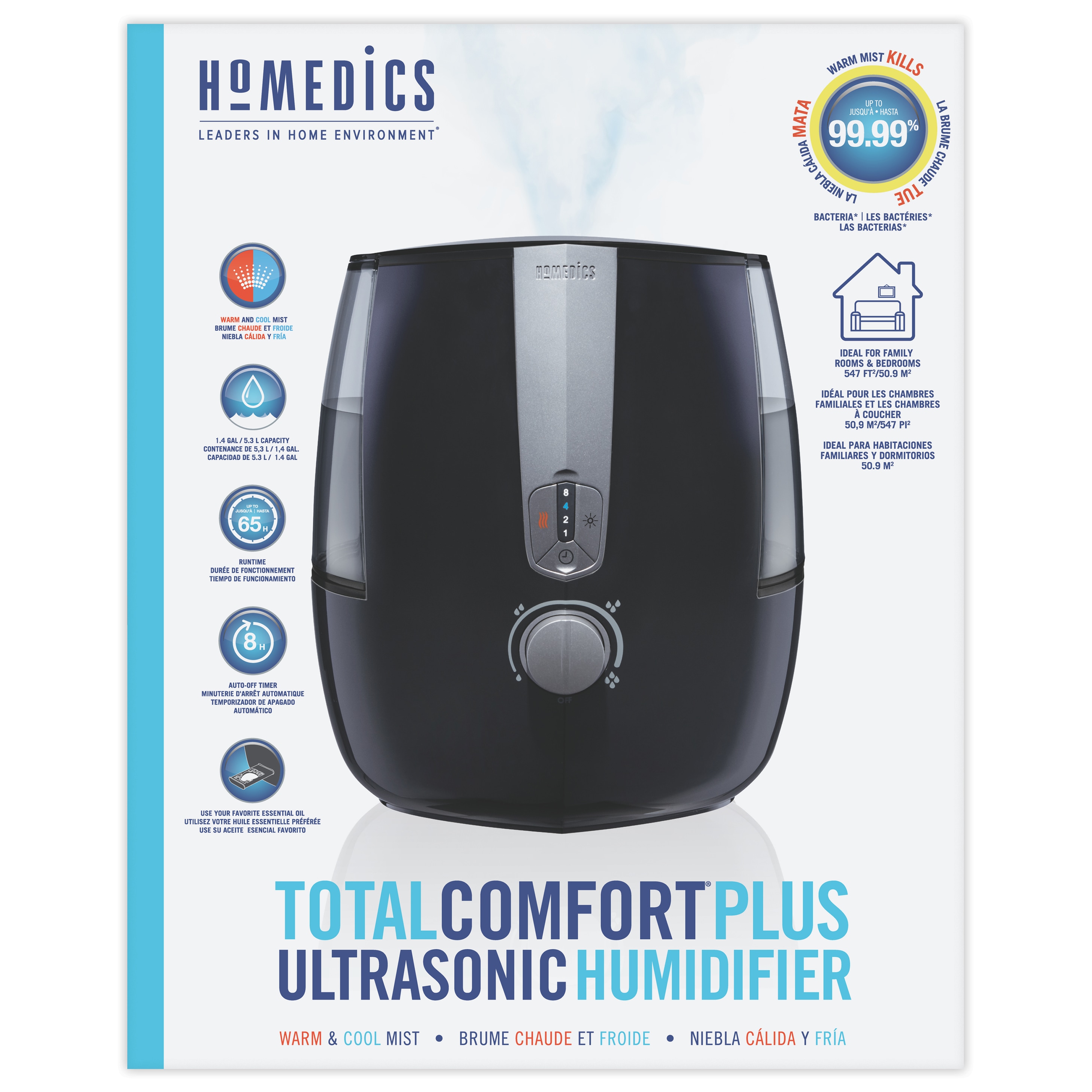 Homedics® Medium Ultrasonic Humidifier
