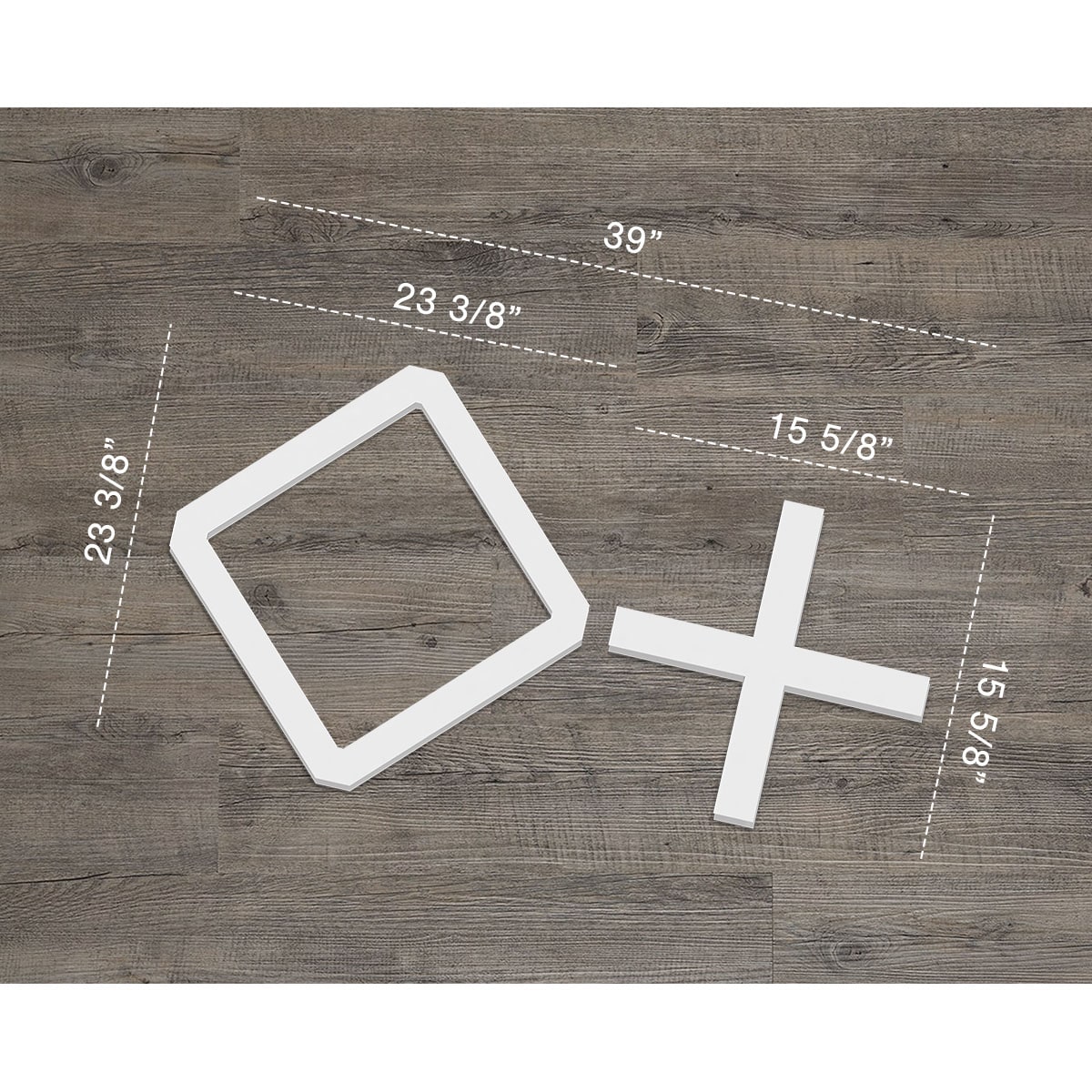 Ekena Millwork 36-in x 36-in Smooth White PVC Fretwork Wall Panel in the  Wall Panels department at