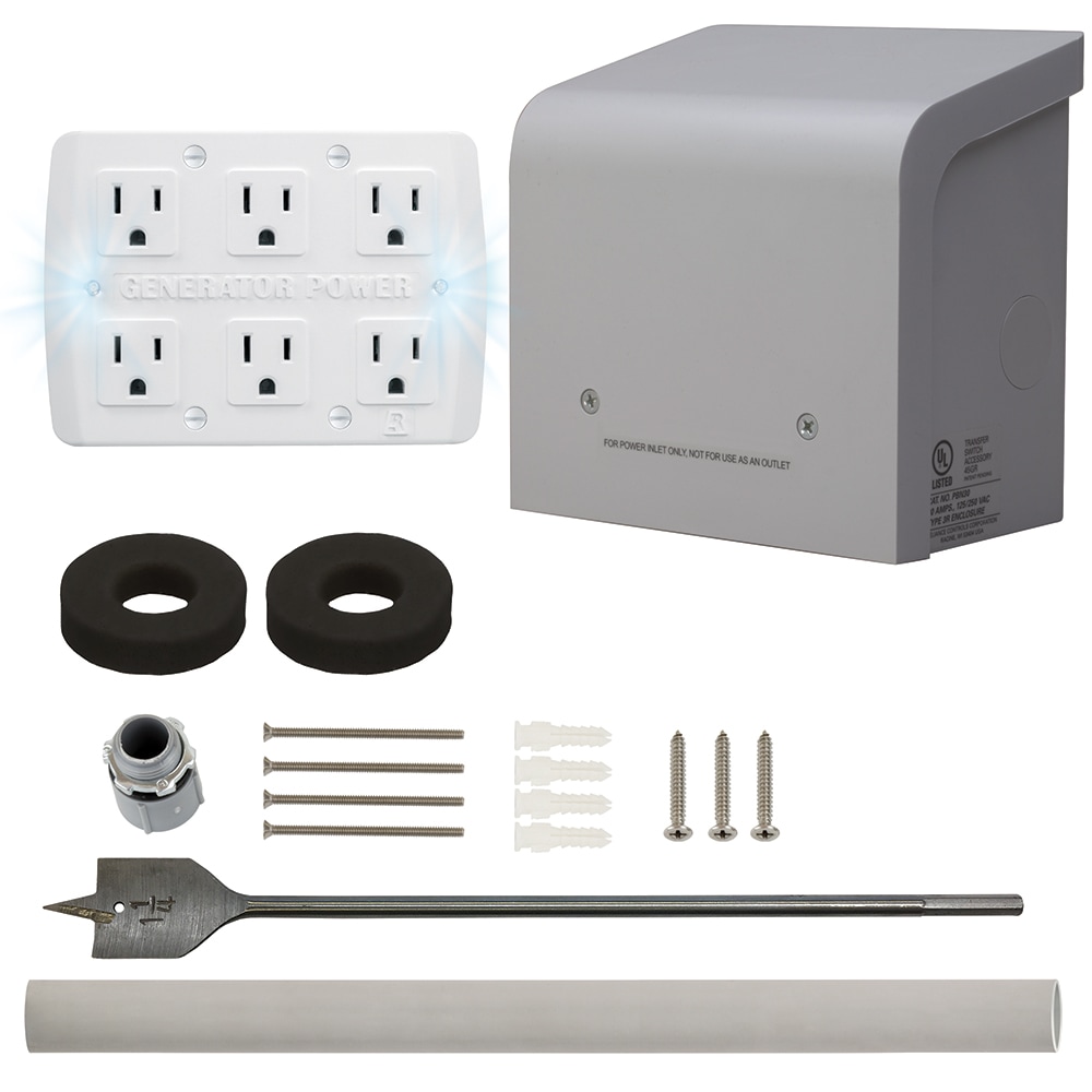 Reliance Controls 30-Amp 6-Space Generator Power Inlet Box #WKPBN30A