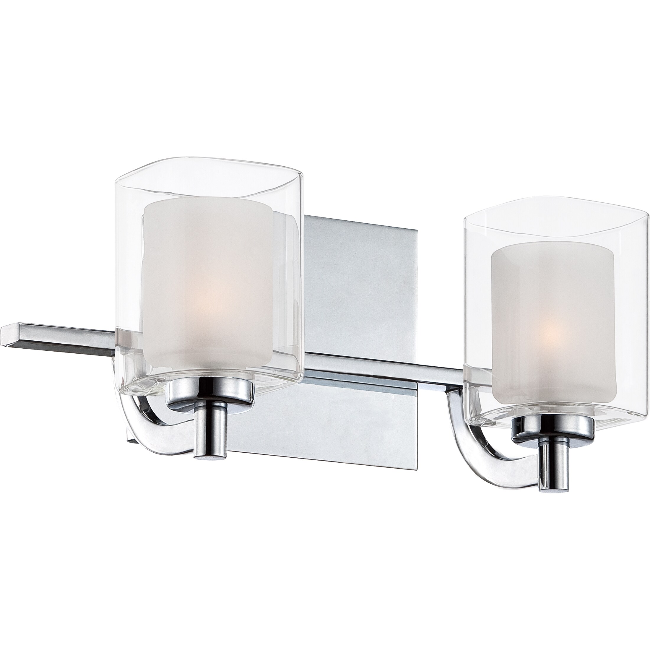 Quoizel KLT8602CLED Kolt 13-in 2 -Light Polished Chrome Transitional Vanity light