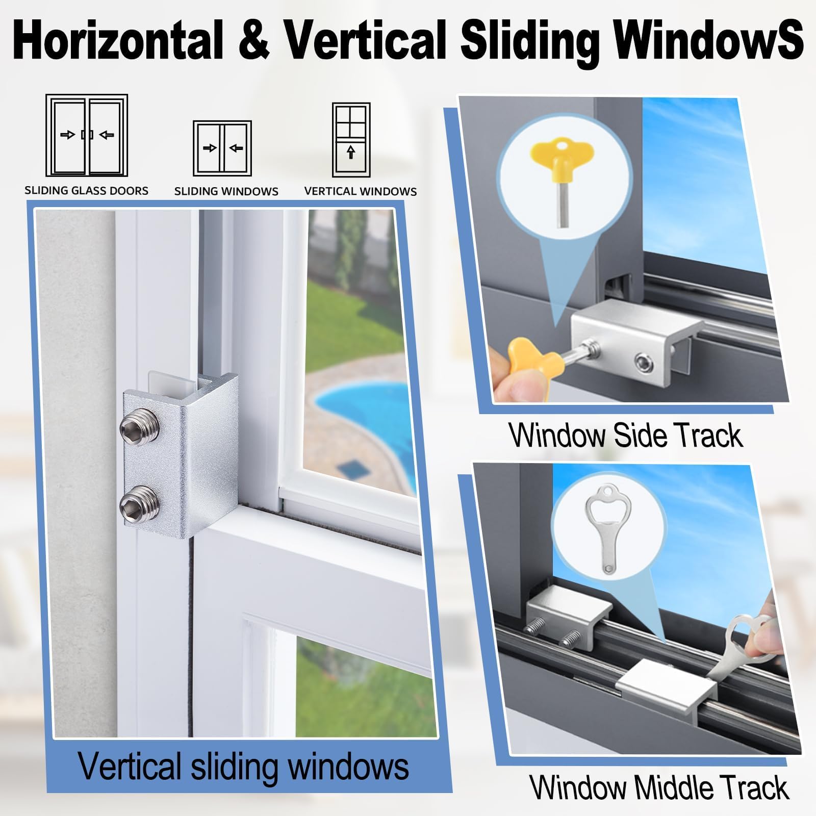 Linder Group Inc L3BS3RZX Horizontal-Sliding-Window-Sash-Locks - View #3