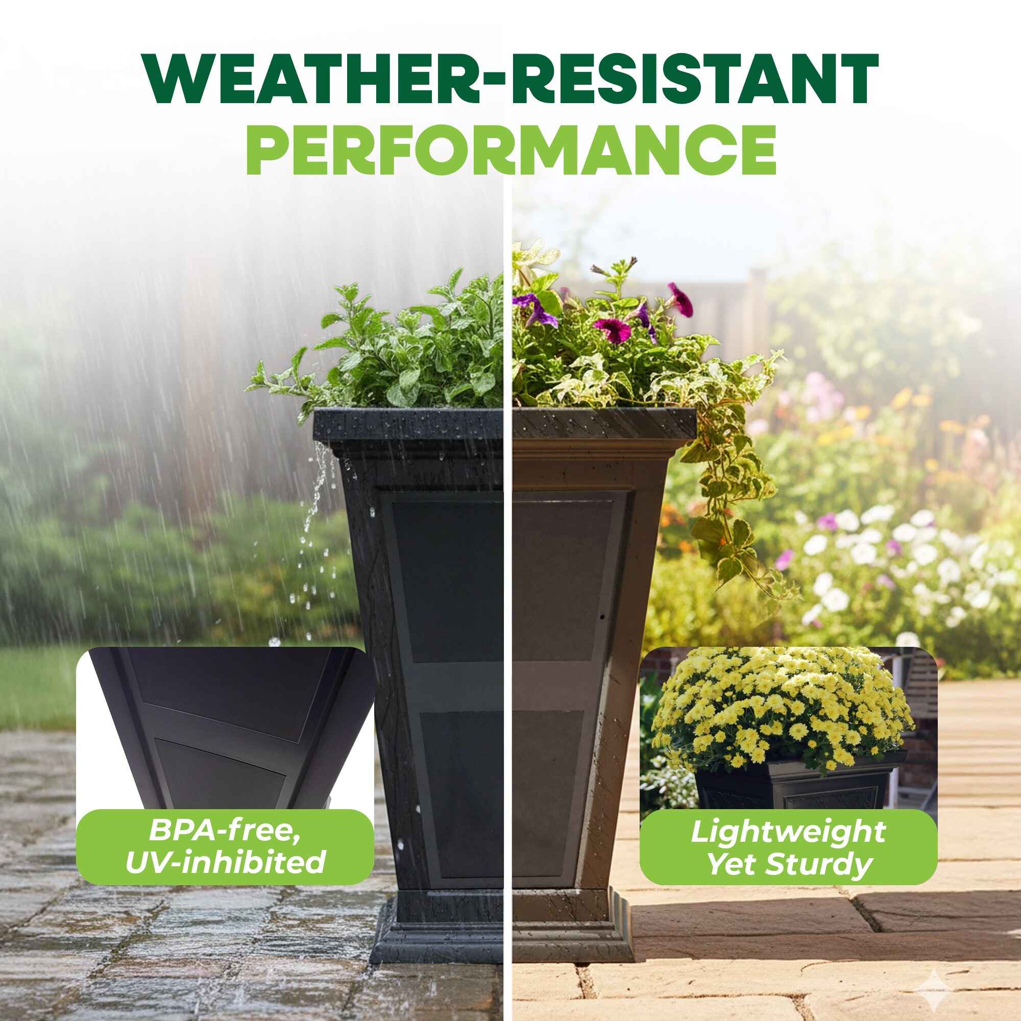 FCMP Outdoor MOD2-CHEL3000-BLK-2 Planter-Window-Box - View #4