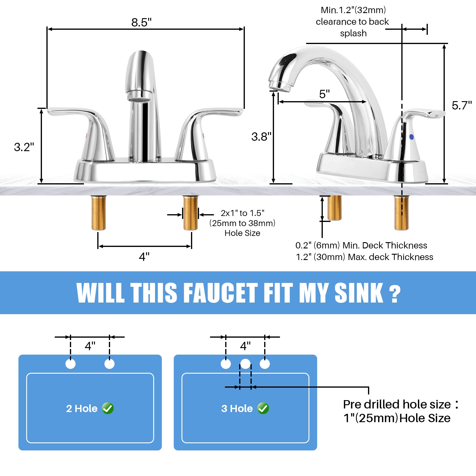 WOWOW 2323000C-LW Lavatory-Faucets - View #8