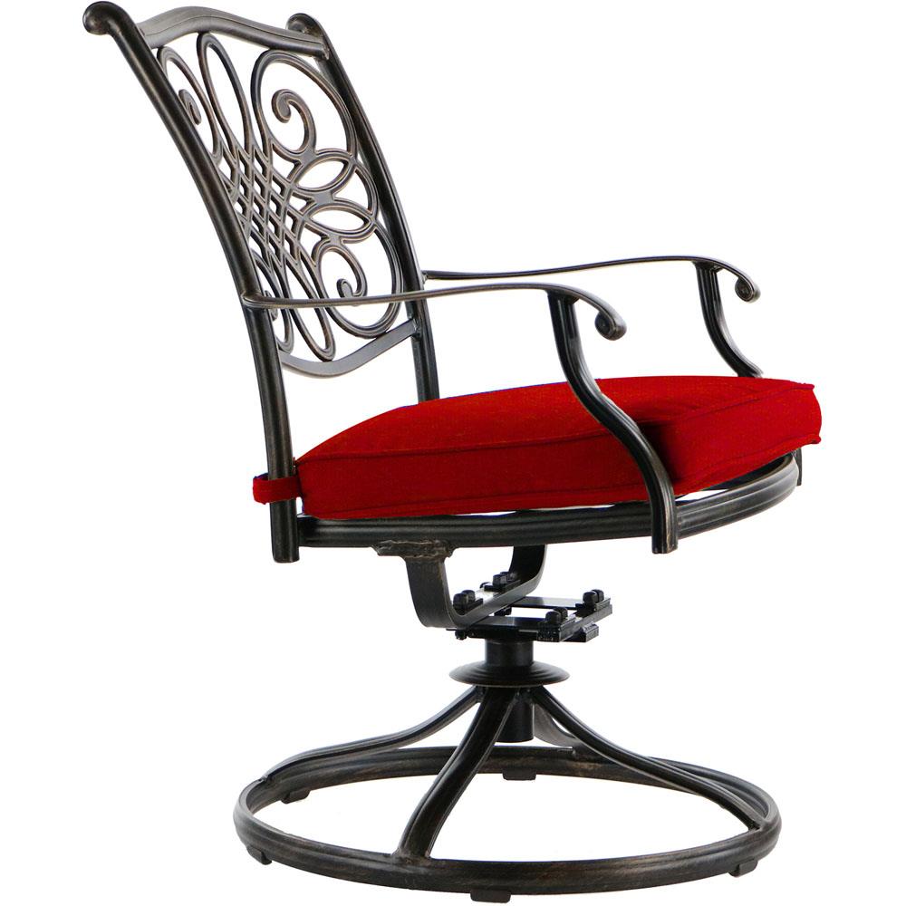 Hanover TRAD9PCSWSQ8-RED Patio-Dining-Sets - View #10