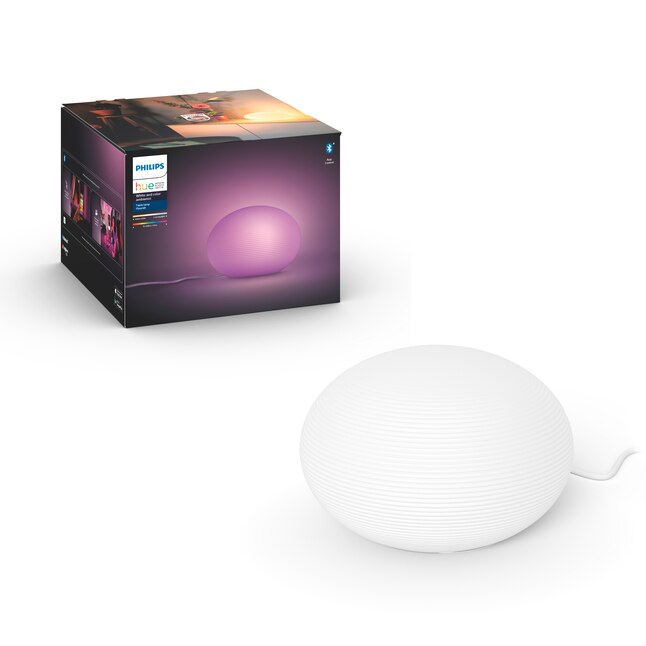 haak Beschikbaar reparatie Philips Philips Hue White Table Lamp with Glass Shade in the Table Lamps  department at Lowes.com