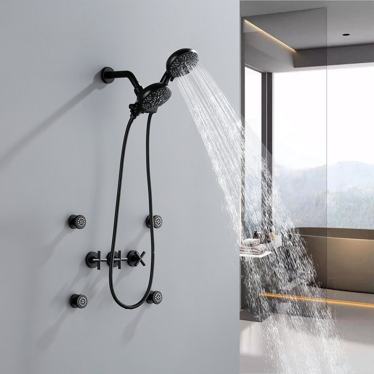 Boyel Living BL88060B Showerhead-Bar-Panels - View #4