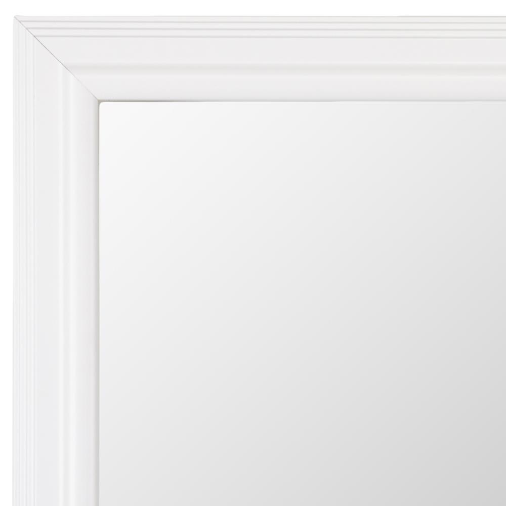 Gardner Glass Products 42-in W x 36-in H White Mdf Transitional Mirror  Frame Kit (Hardware Included in the Mirror Frame Kits department at