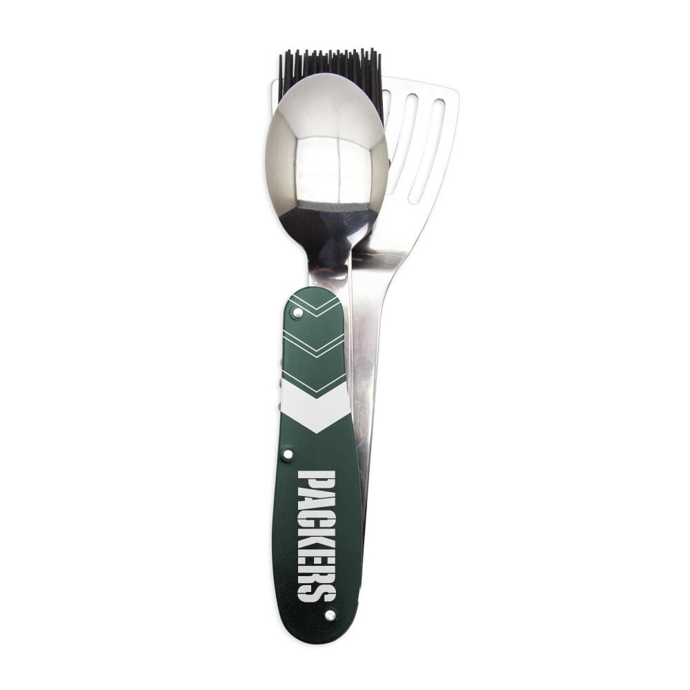Collection KUSNFL1201 NFL Green Bay Packers Kitchen Utensil Set - 3 Piece