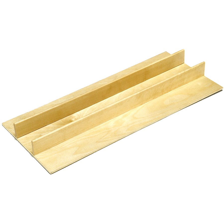 FindIt ROLL FNDIT 19.75-in x 8.562-in Brown Wood Drawer Divider