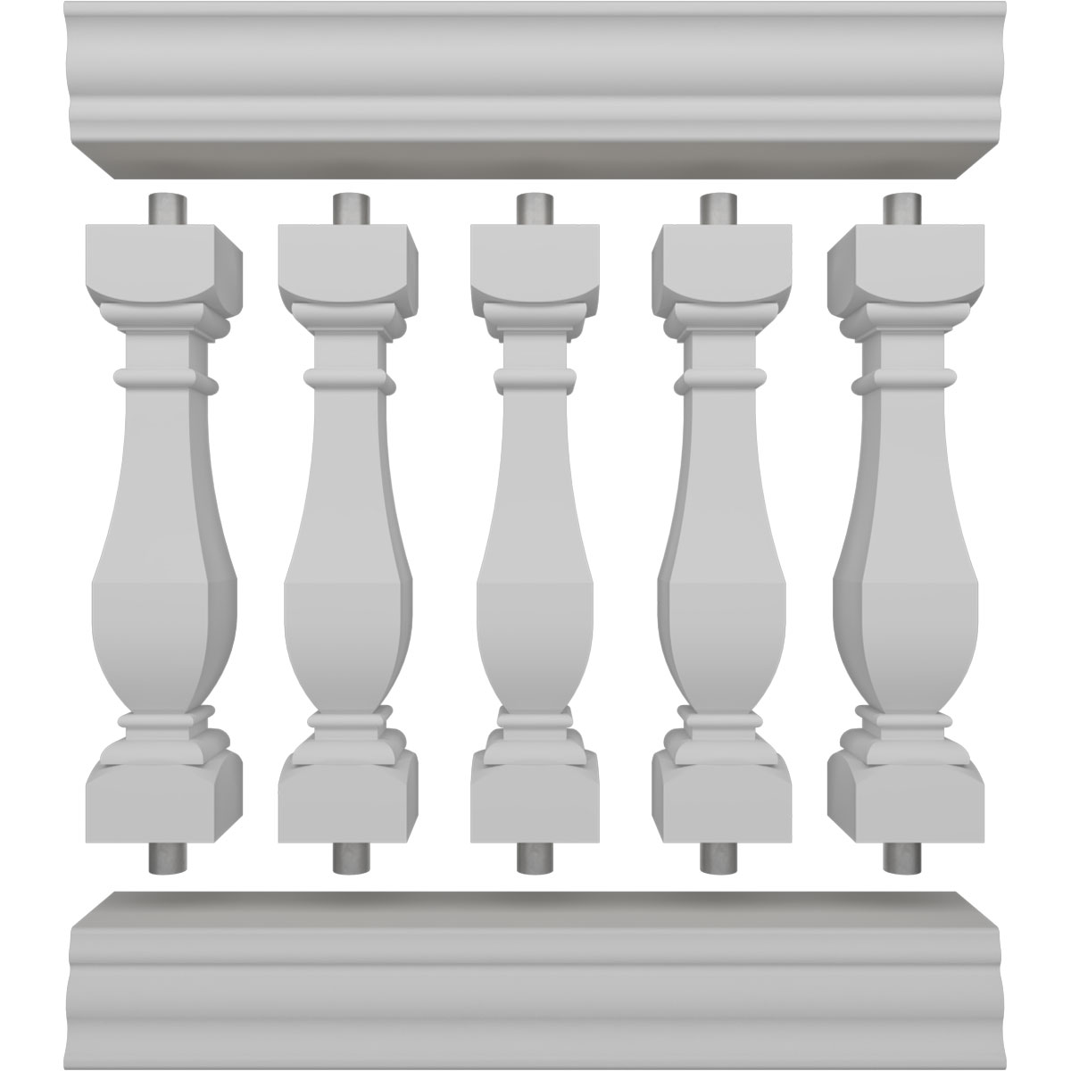 Ekena Millwork BALK38X036ACG railings - View #5