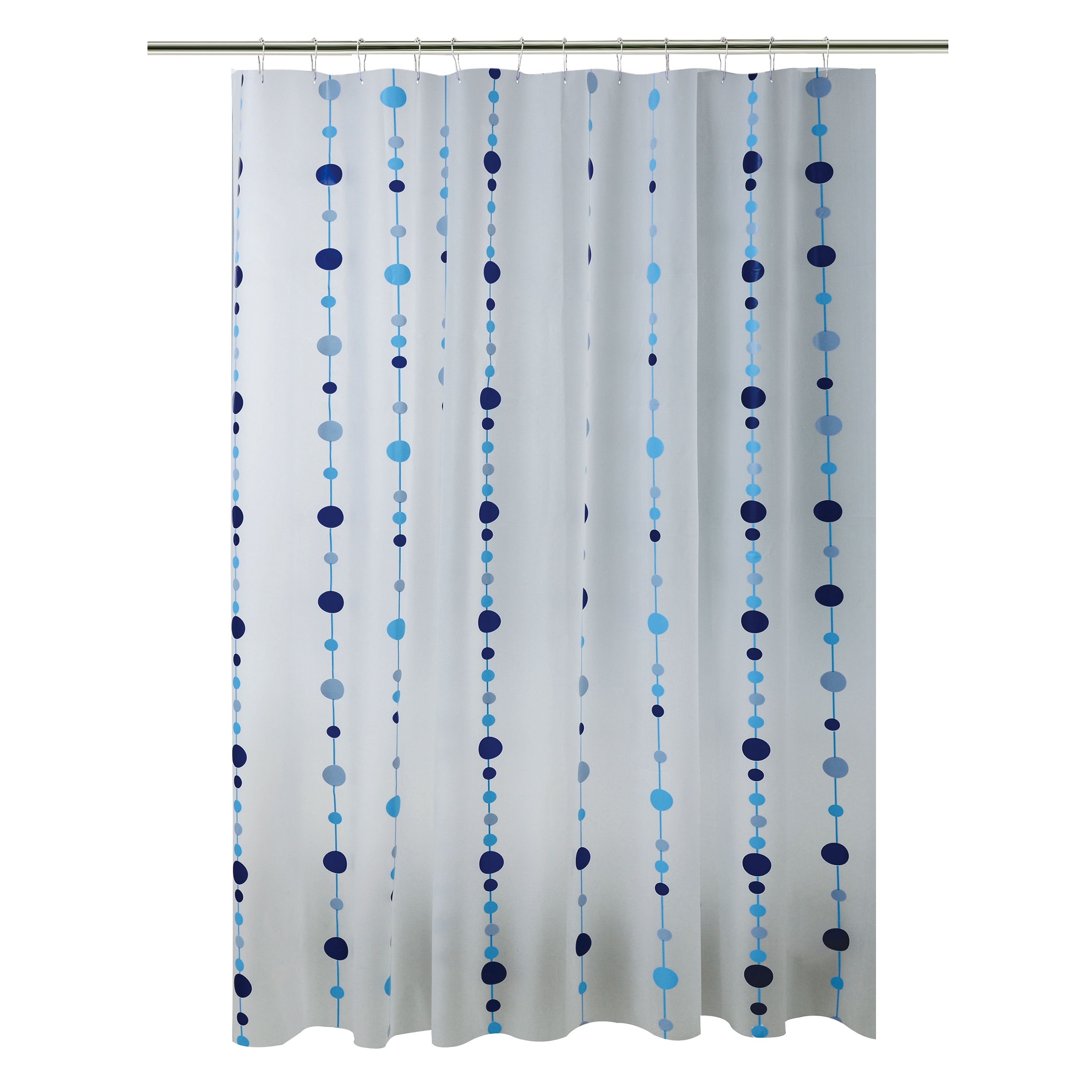 FREE P&P Blue Canyon Peva Shower Curtain  Blue Stripe 180cm x 180cm