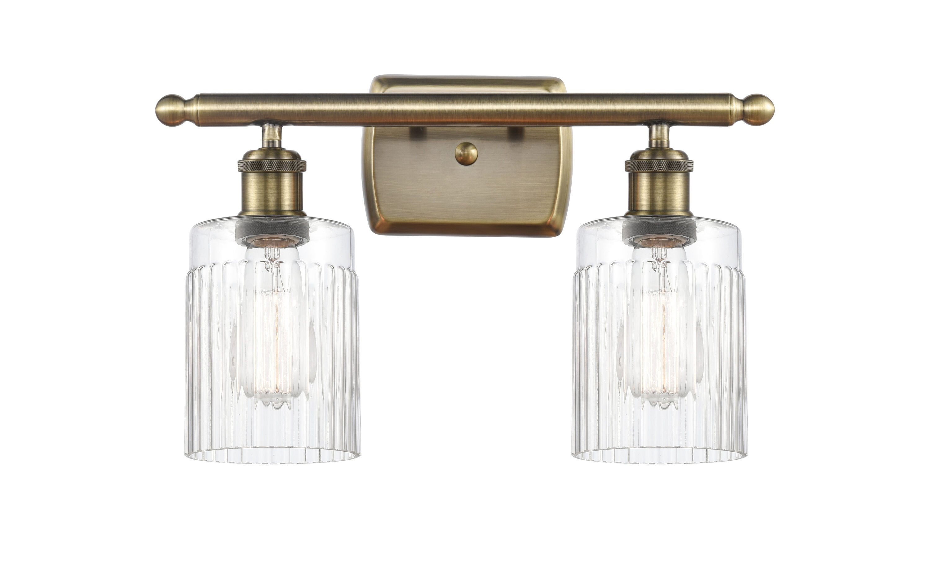 Innovations Lighting Hadley 16-in 2-Light Antique Brass Vintage Vanity ...