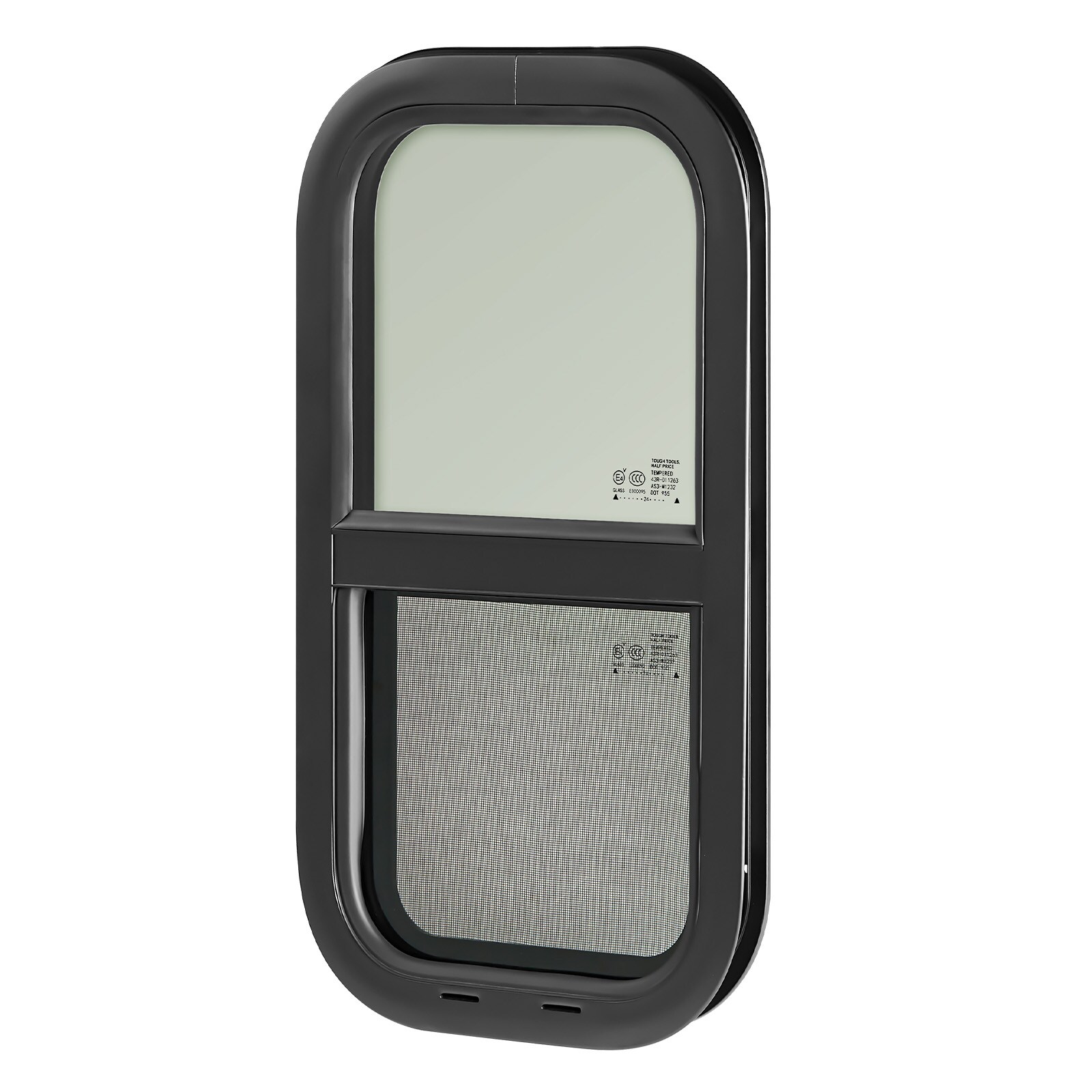 VEVOR Vertical RV Window 12in W x 22in H Tinted Sliding RV Window with ...