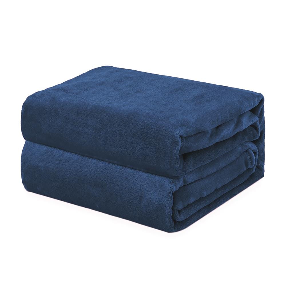 NexHome 90015 Navy 50-in x 60-in Polyester Blanket