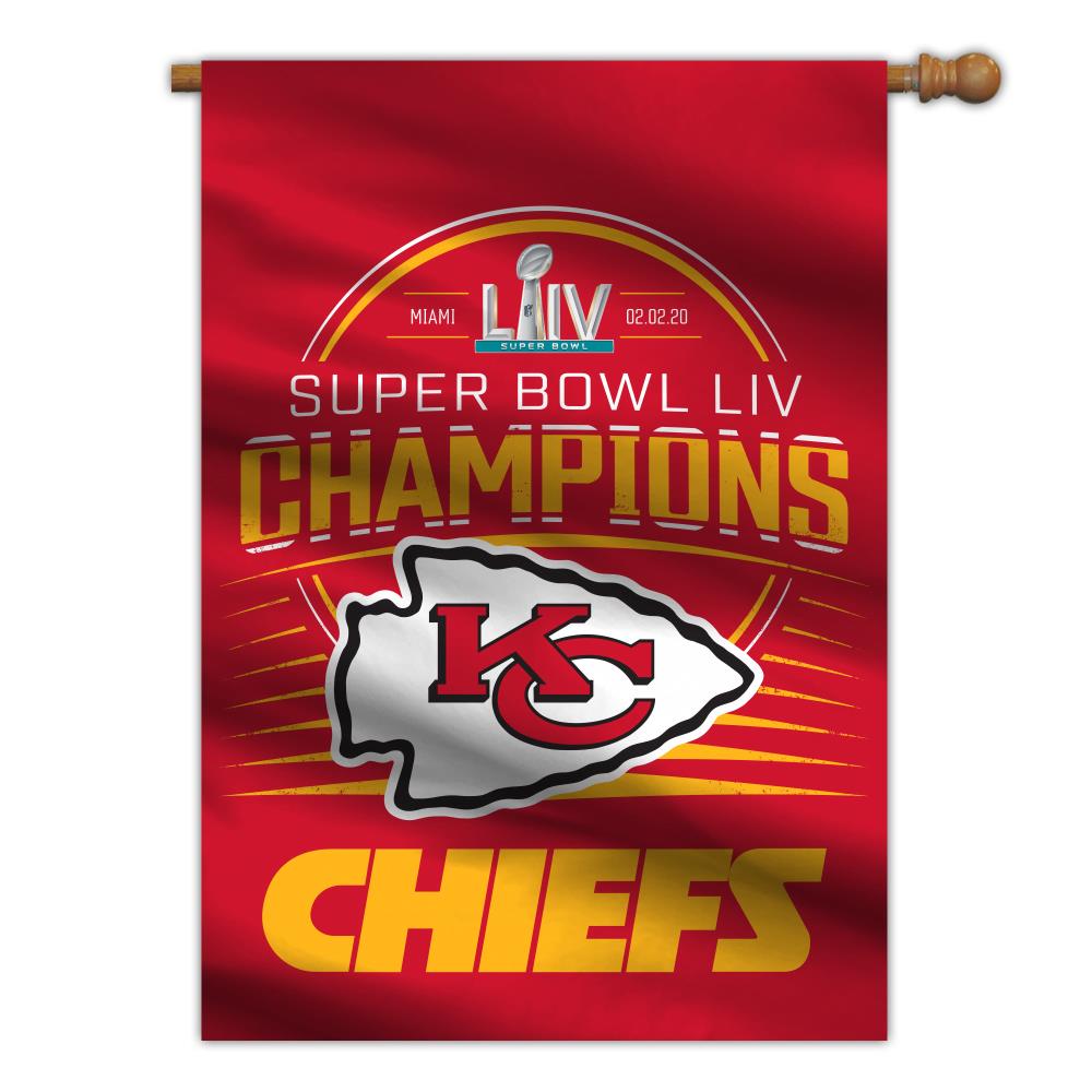 Fremont Die Kansas City Chiefs Super Bowl LIV Flag Pair in the