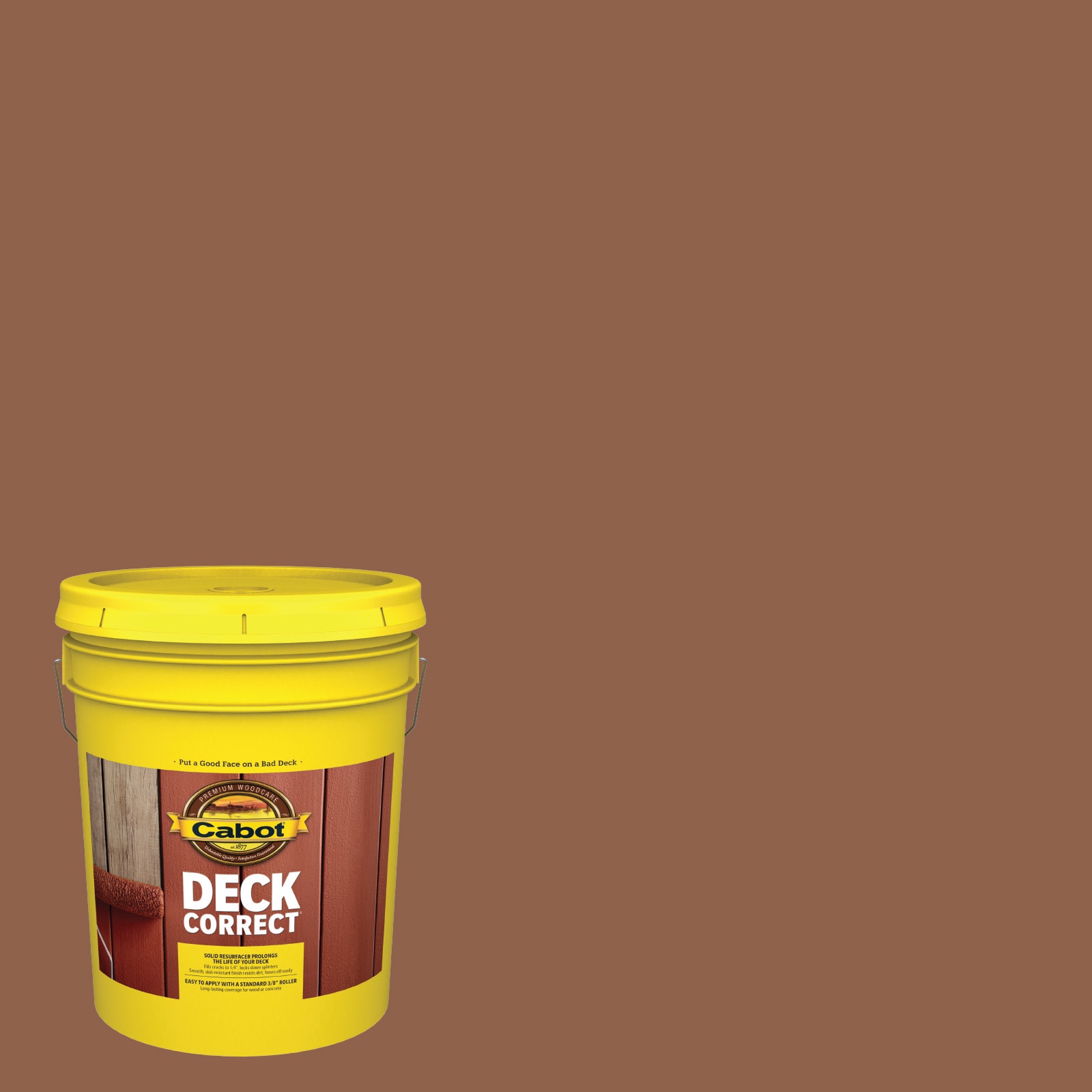 Cabot RED CEDAR-1028102 DeckCorrect Red Cedar Solid Exterior Wood Stain and Sealer in One ( 5-gallon )