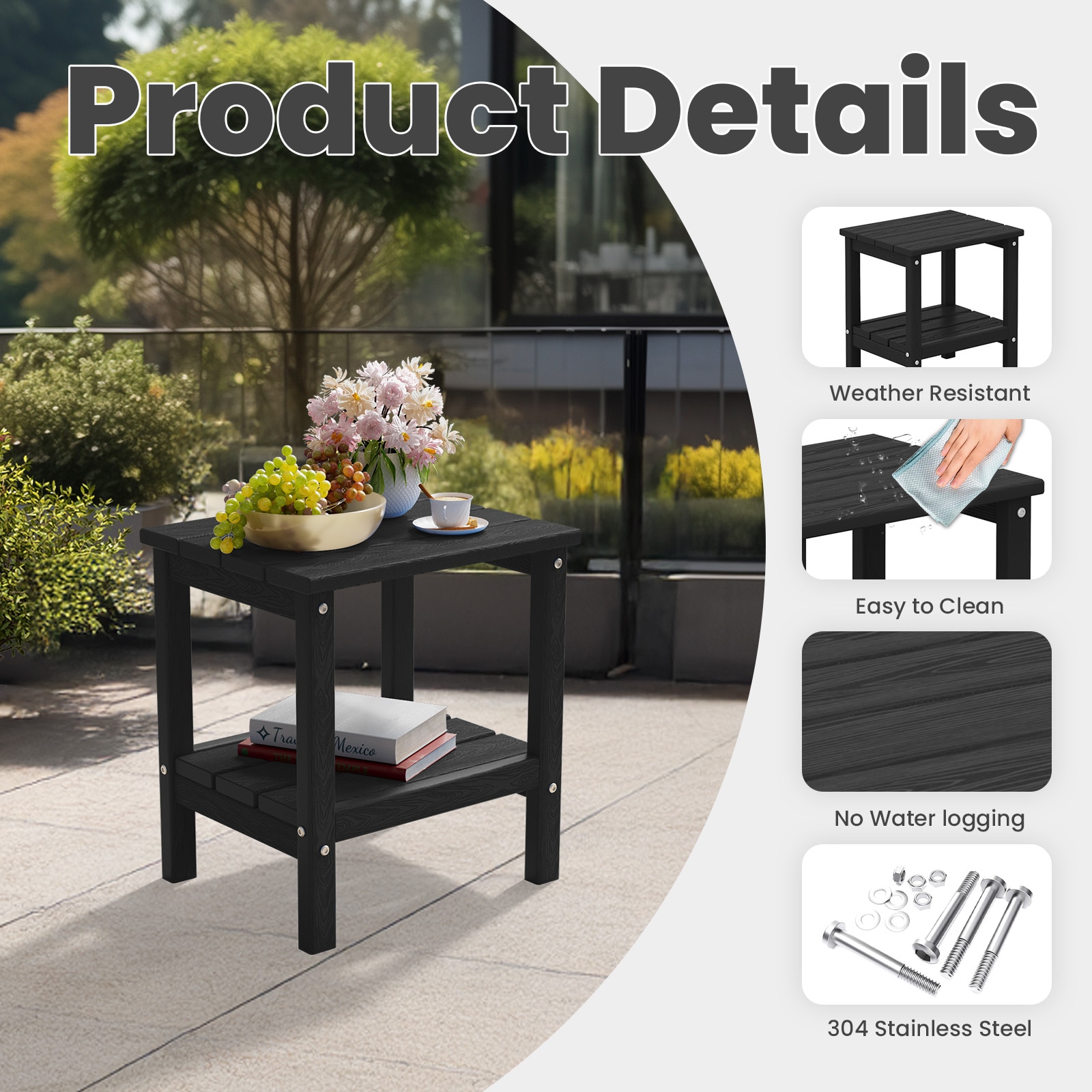 JEAREY PECJ-BLACK Patio-Tables - View #5