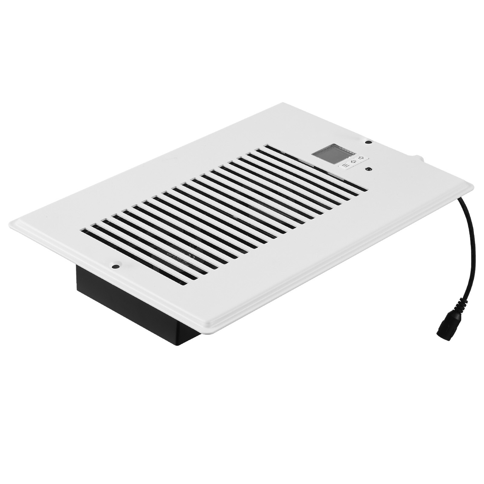 GIVIMO Register Booster Fan Quiet Vent Booster Fan Fits 6-in x 10-in Holes with Remote Control and Thermostat Adjustable Speed for Heating Cooling Smart Vent White