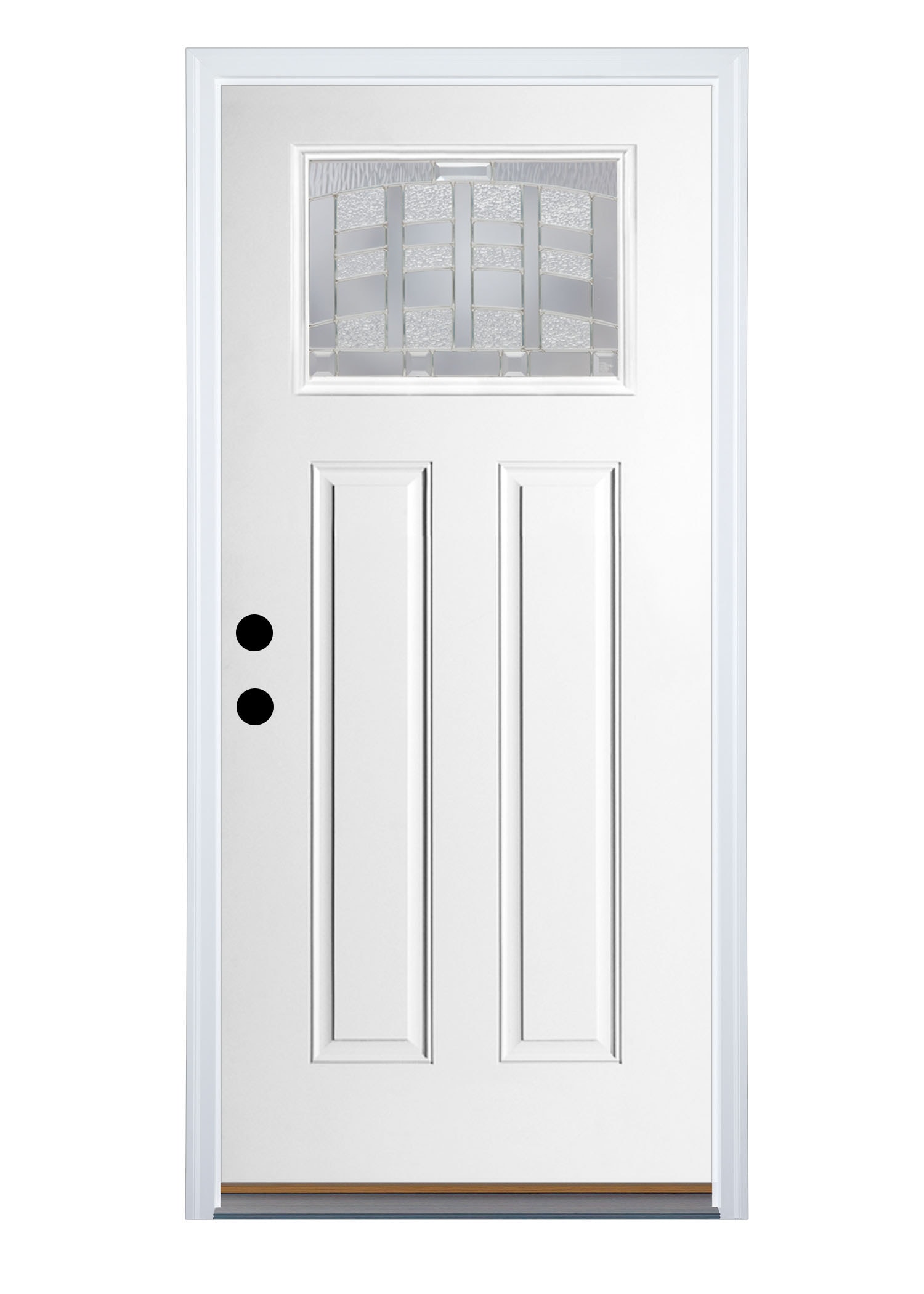 Therma-Tru Benchmark Doors Emerson 36-in x 80-in Fiberglass Craftsman Right-Hand Inswing Ready To Paint Prehung Single Front Door with Brickmould -  SFGEM2115Z30RB