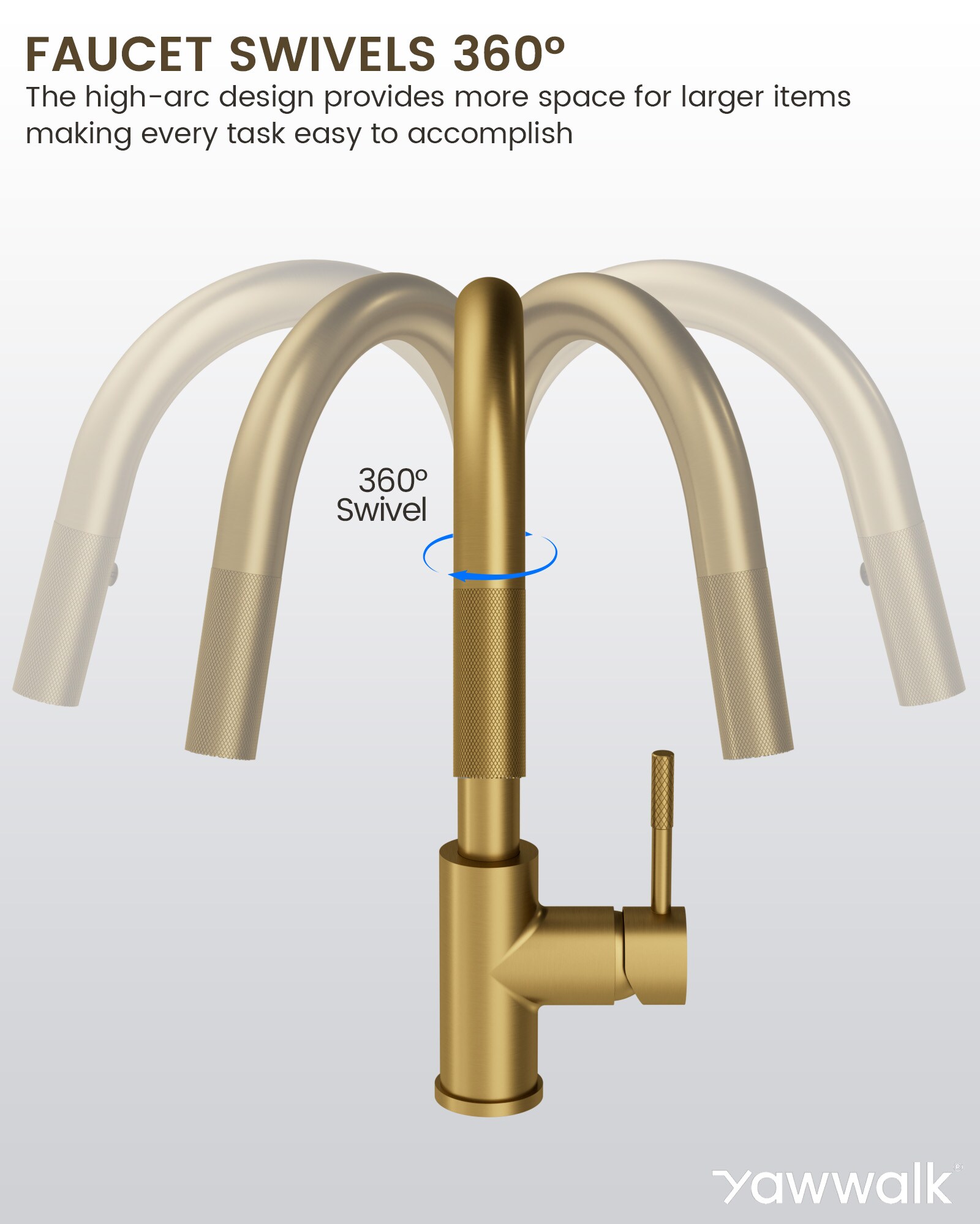 YAWWALK Y11W76-BG Kitchen-Faucets - View #5