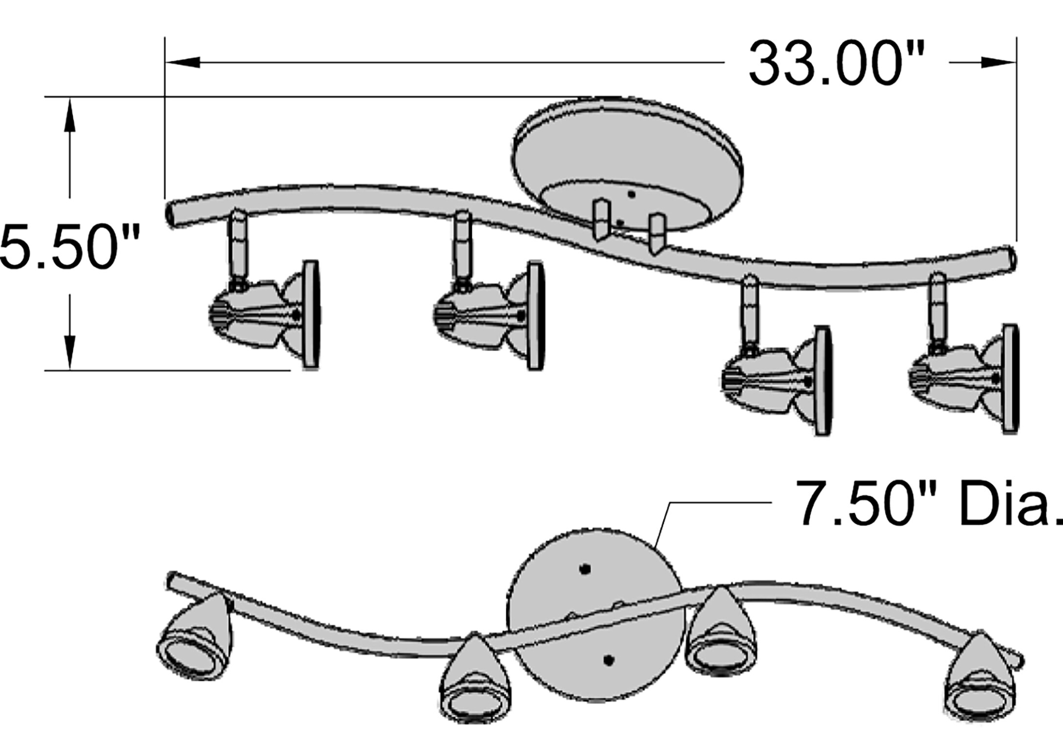 Access Lighting 52204-BS flushmounts - View #2