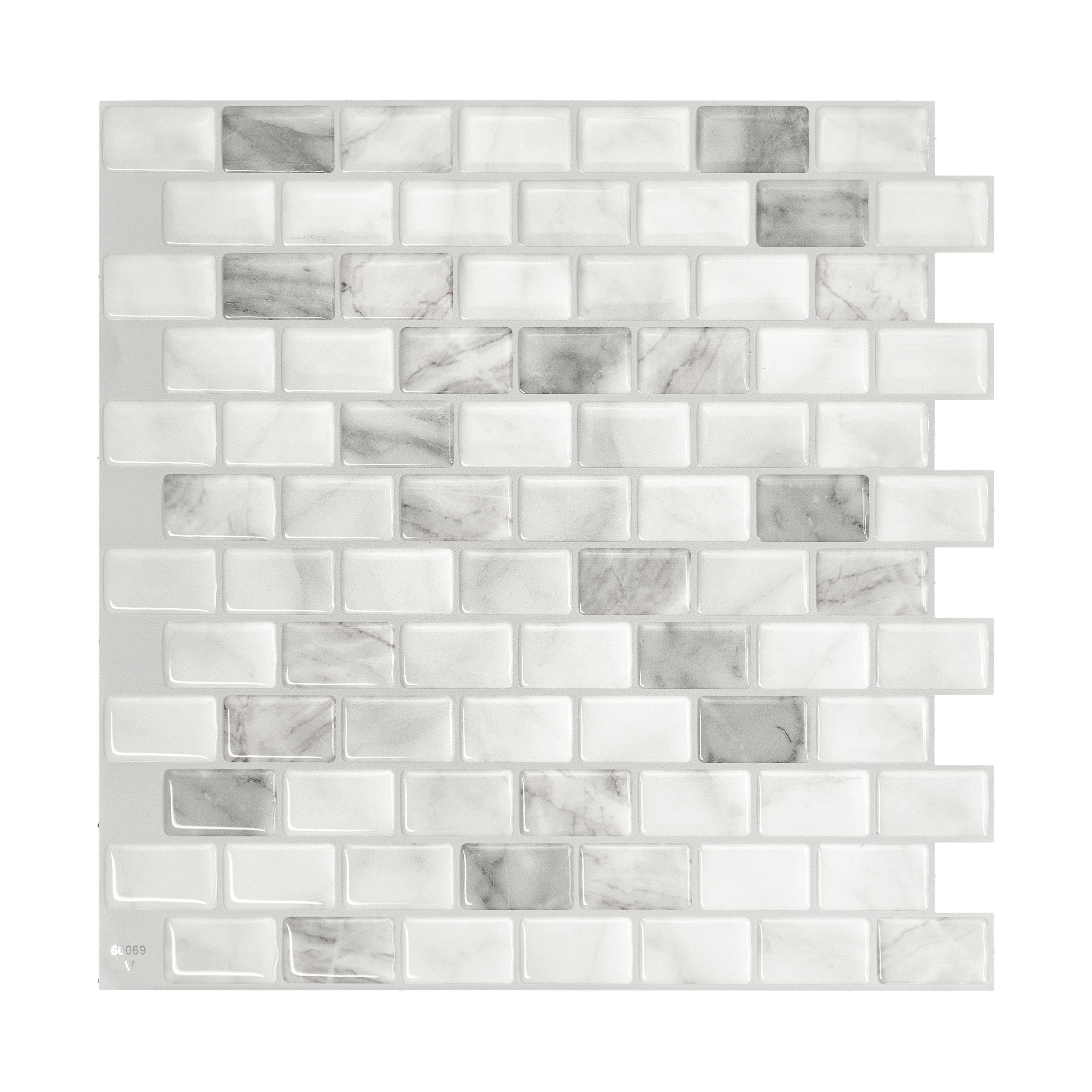 Smart Tiles Ravenna Bianco Gray Marble