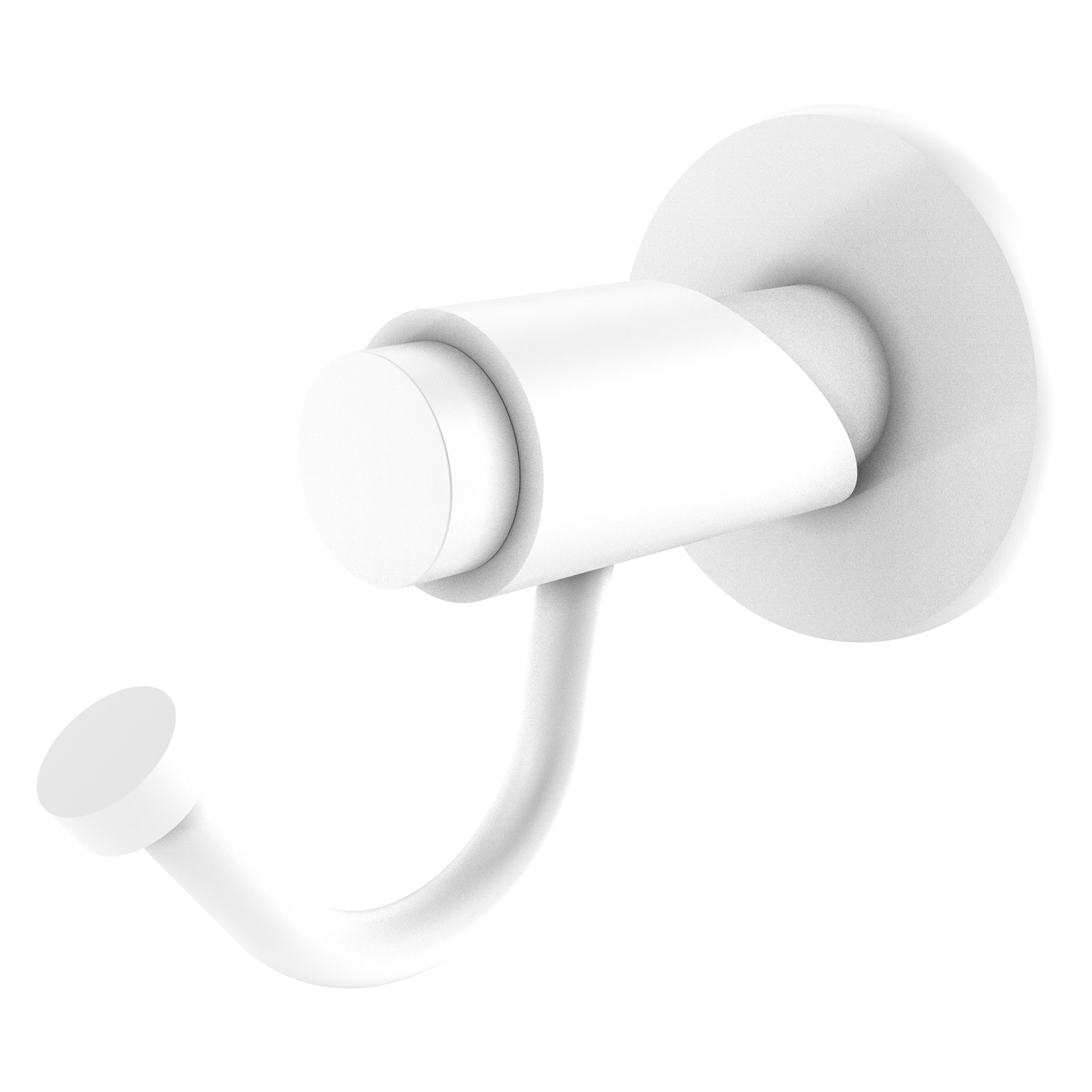 Allied Brass TR-20-WHM Tribecca Matte White Single -Hook Wall mount Towel Hook