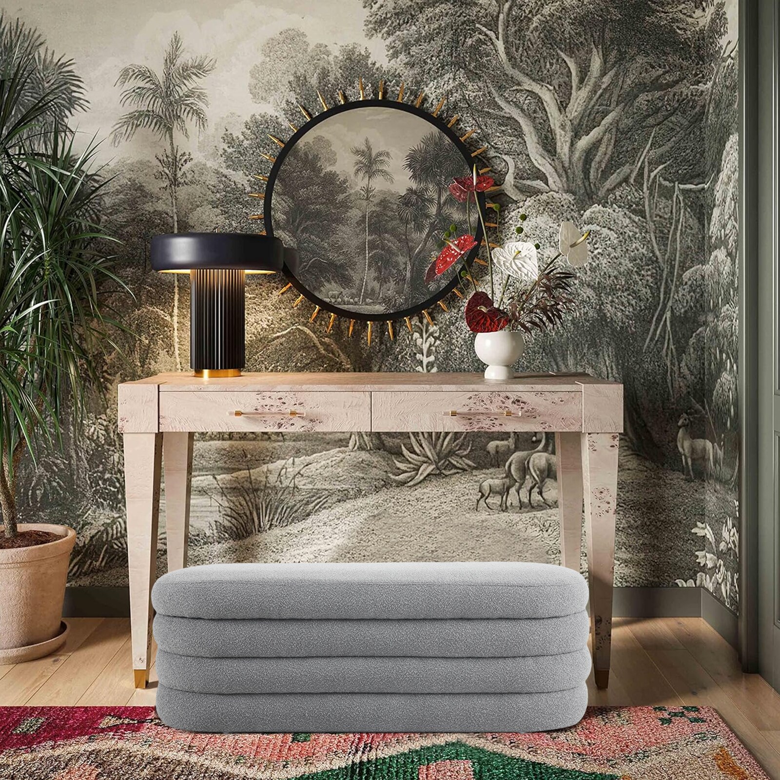 BWE A-9STOOL-04-GY Indoor-Ottomans - View #6