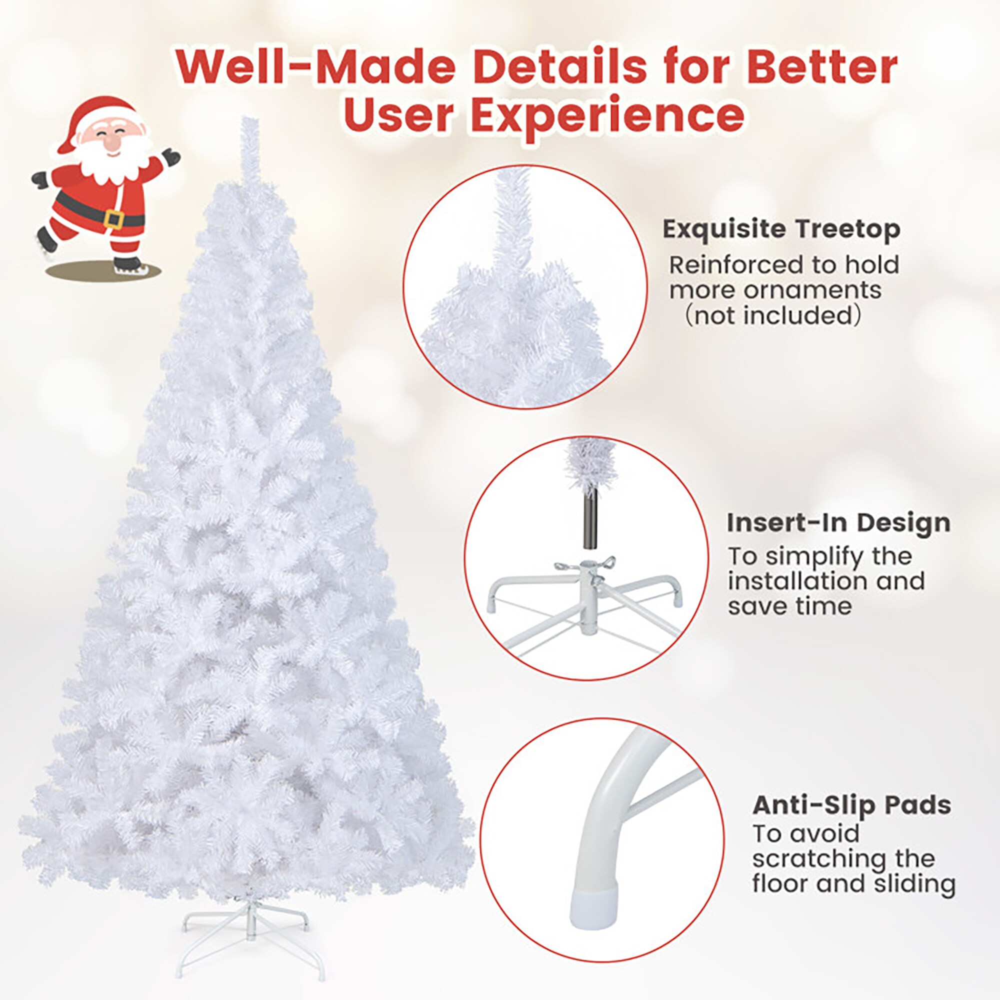 Forclover ALHY-211CM6 Artificial-Christmas-Trees - View #4