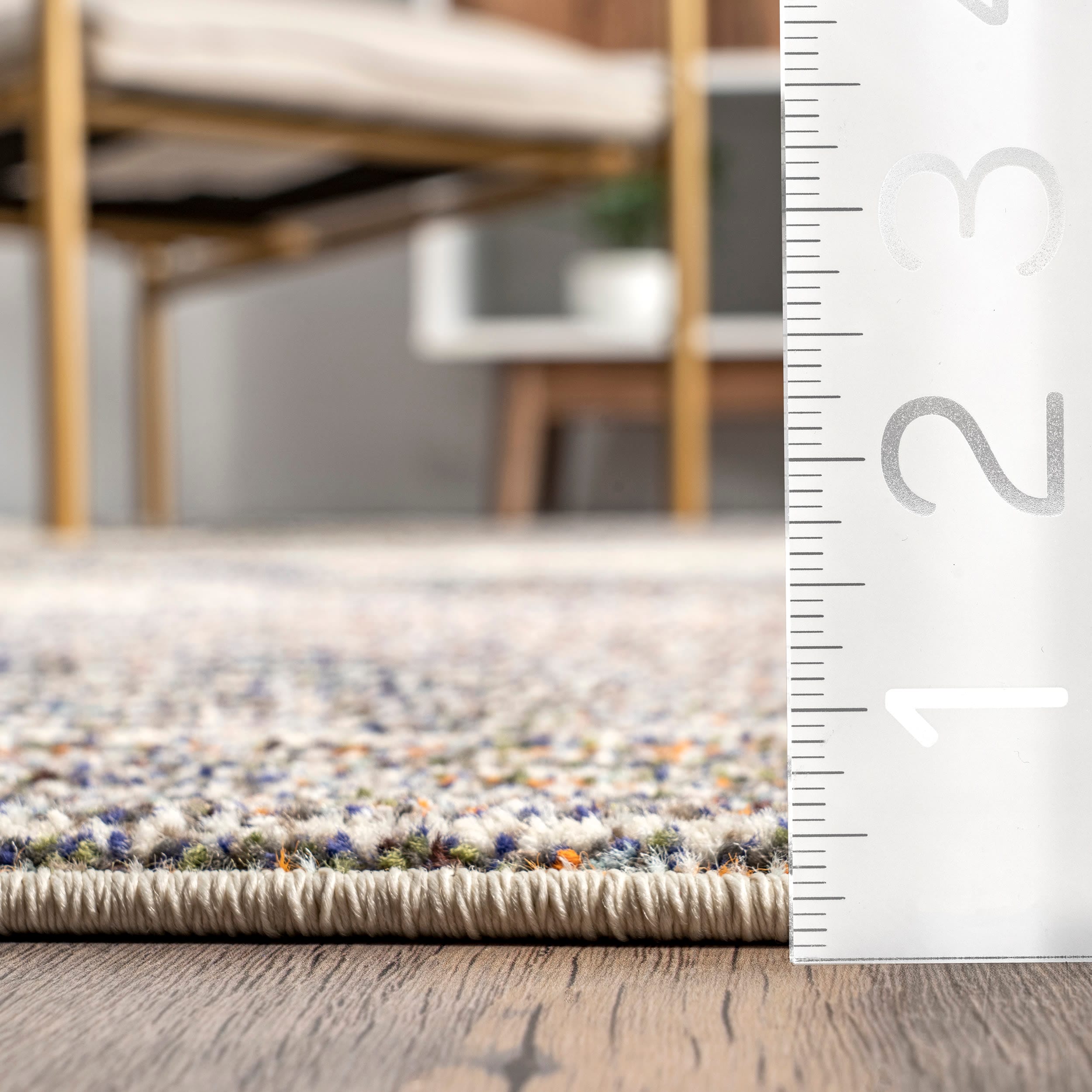 Adrienne Gray Abstract Washable Synthetic Area Rug