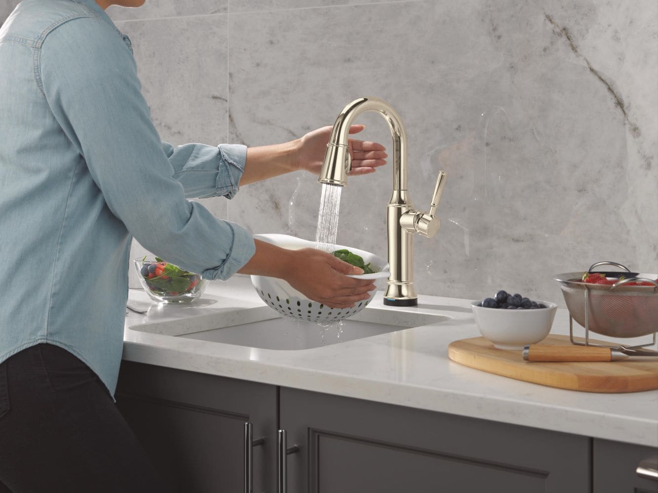 Delta 9984TL-PN-PR-DST Kitchen-Faucets - View #12