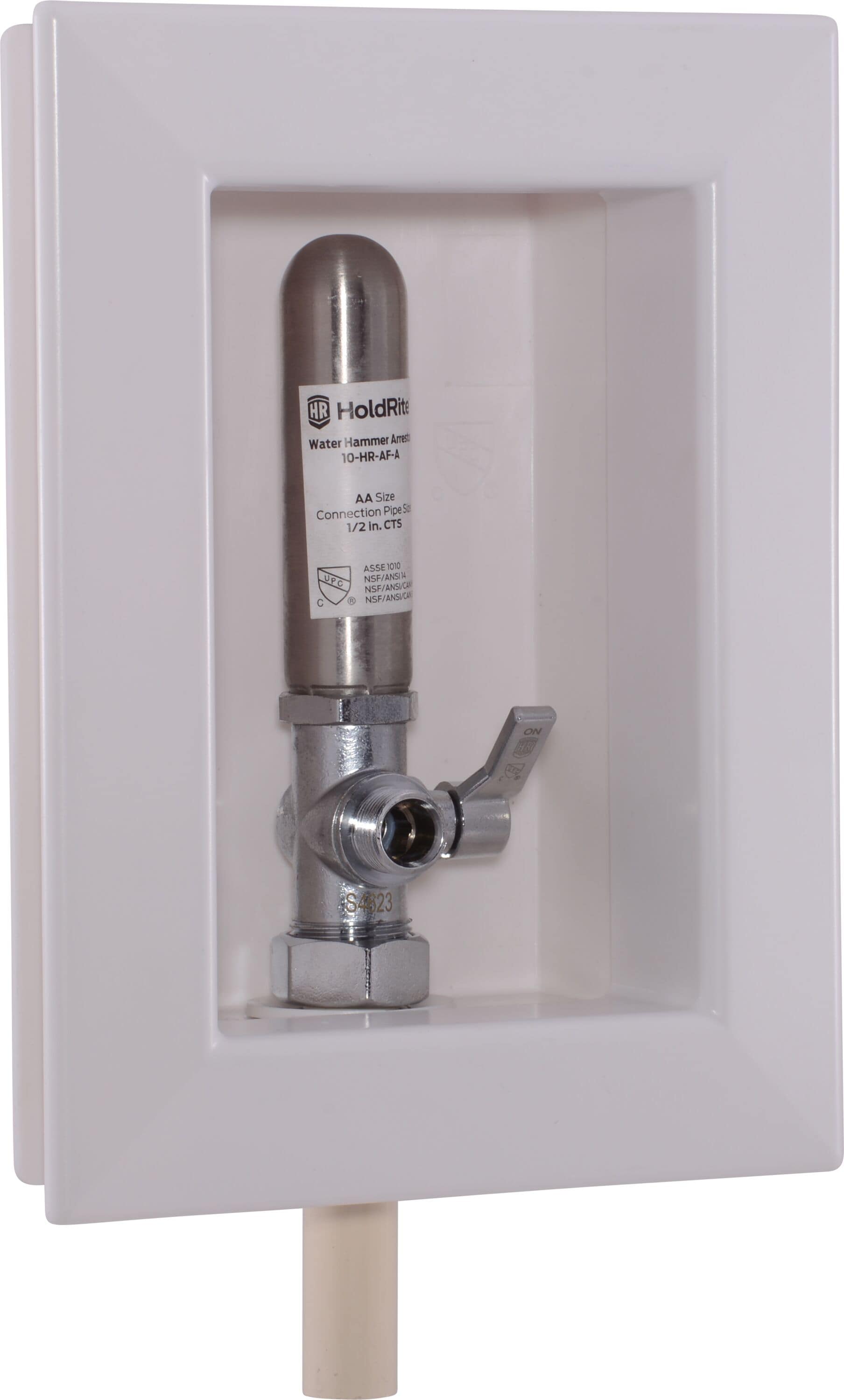 HoldRite Quarter turn ball valve PEX Ice maker Outlet Box #HR-AFA-C-1