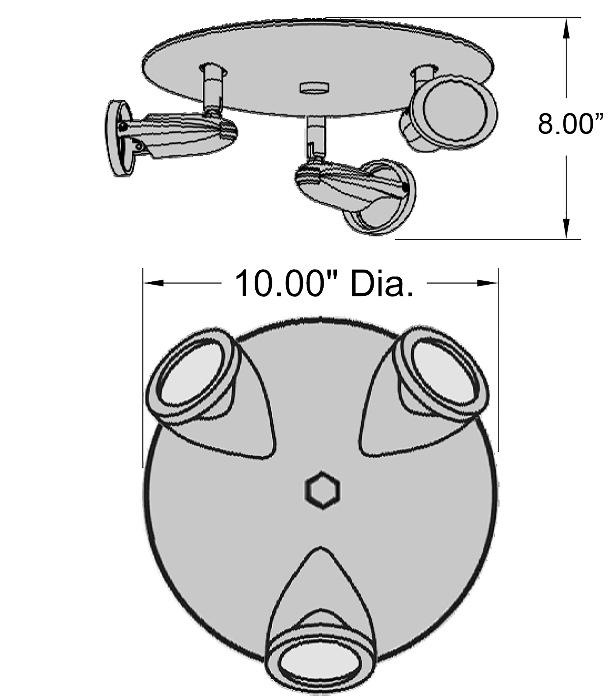 Access Lighting 52221LEDDLP-BRZ flushmounts - View #2