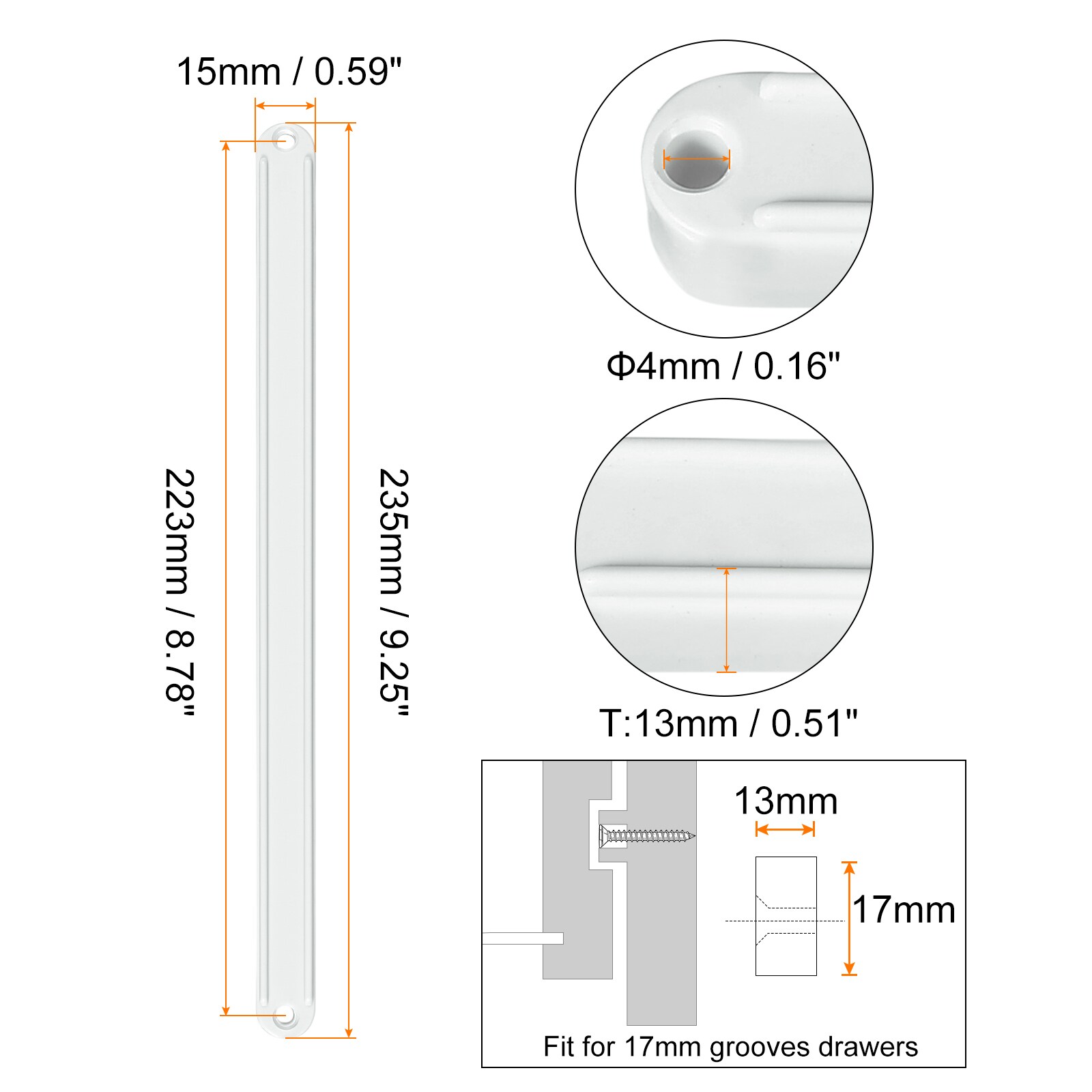 Unique Bargains S25093002UX0746 Drawer-Slides - View #2