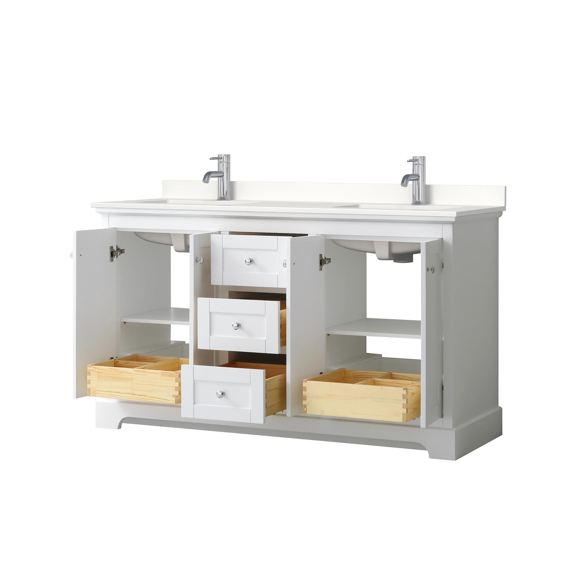 Wyndham Collection WCV232360DWHWQUNSMXX Bath-Vanity-Combo - View #3