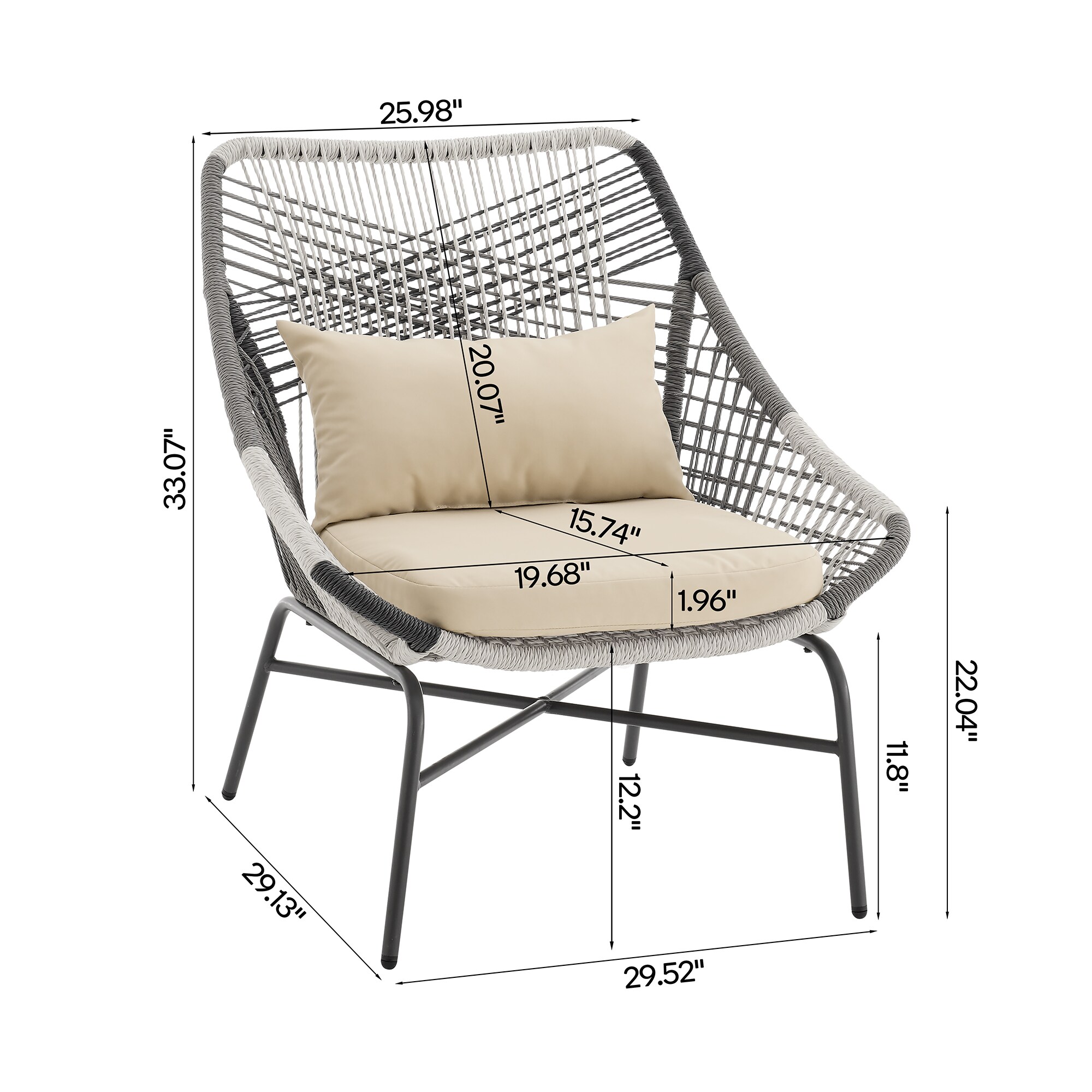Manhattan Comfort OD-CV023-CR Patio-Conversation-Sets - View #3