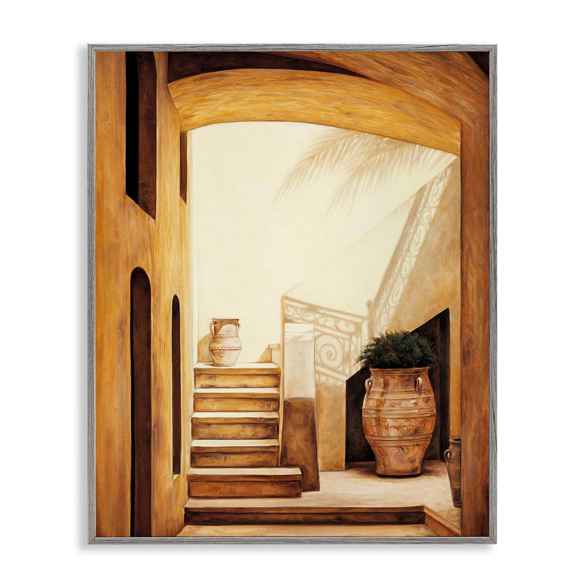 Stupell Industries BS-554-GFF-11X14 Timeless Architecture Interior Gray Framed Giclee Art By Eduardo 11 x 14