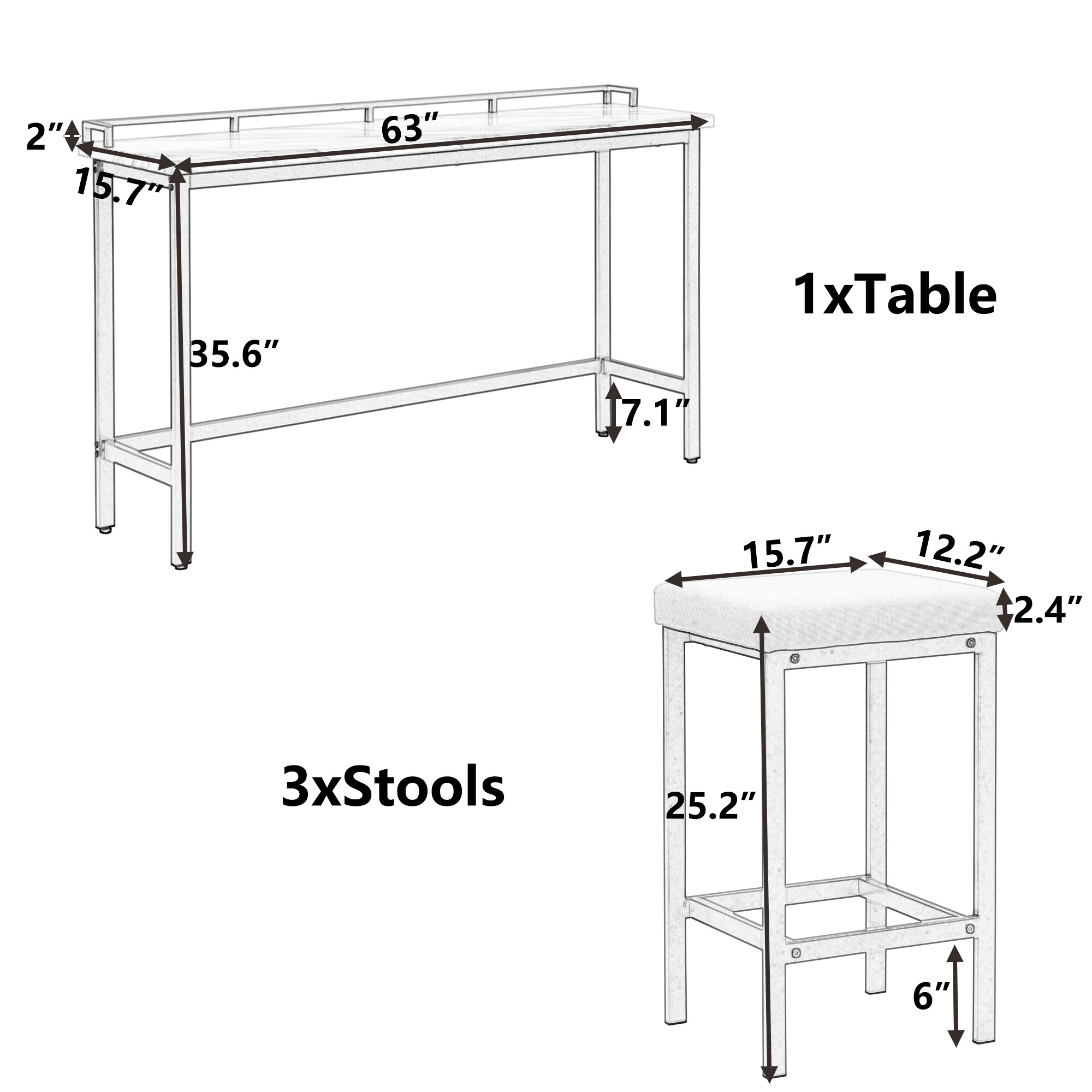 ModernLuxe WF287062AAG Dining-Sets - View #7