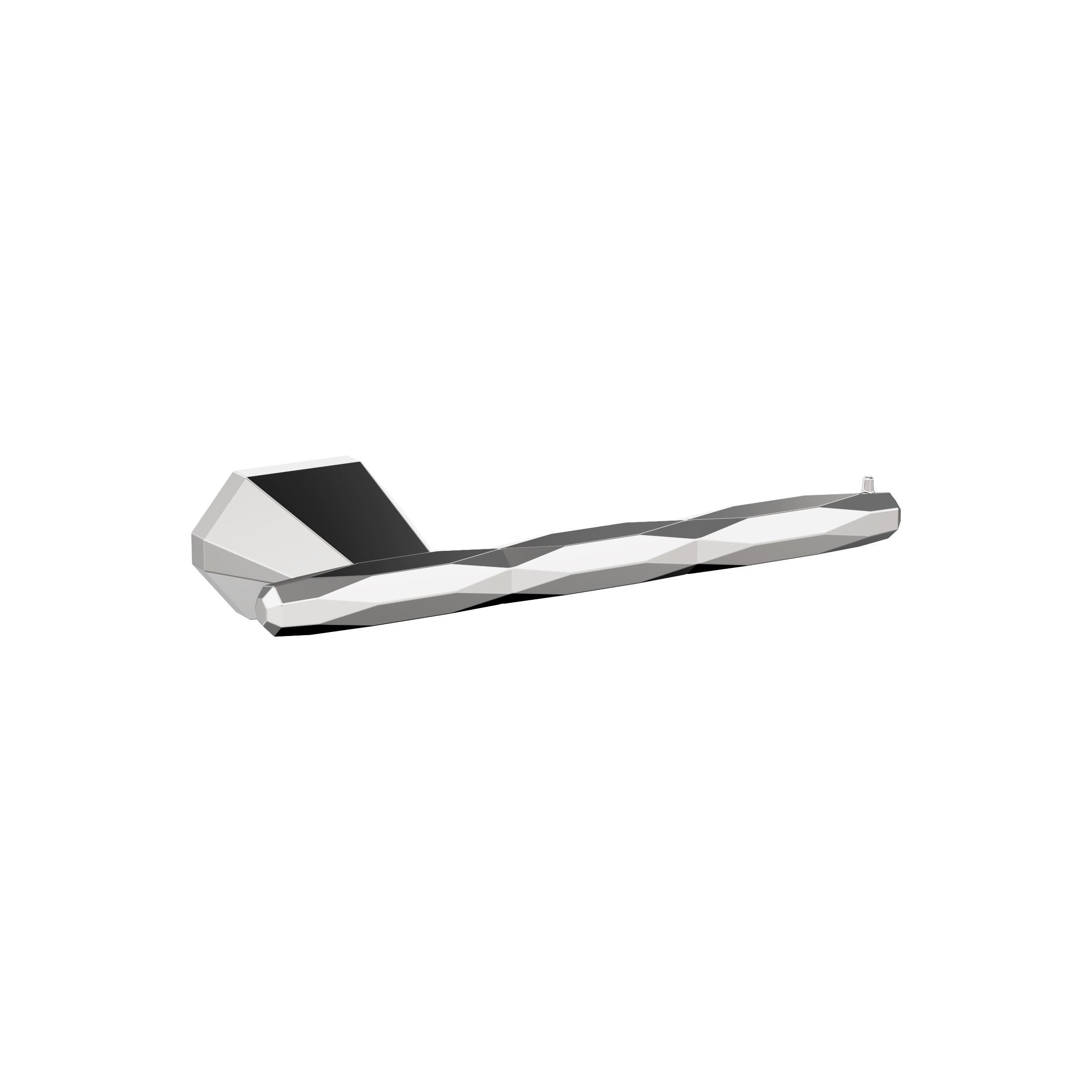 Amerock BH3604126 St. Vincent Chrome Wall mount Single post Toilet Paper Holder 1 -Rolls with Storage