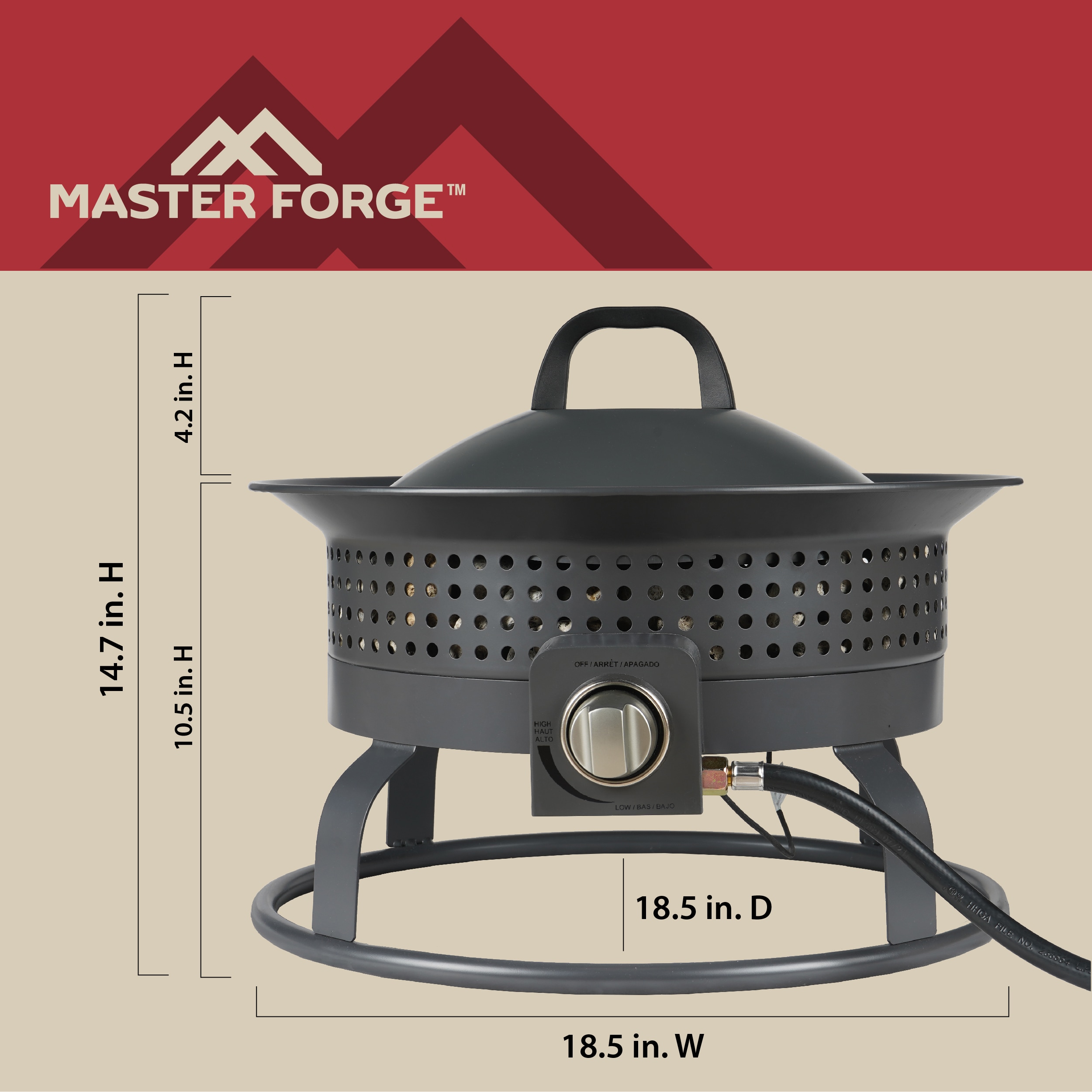 Master Forge 52606 Outdoor-Gas-Firepits - View #6