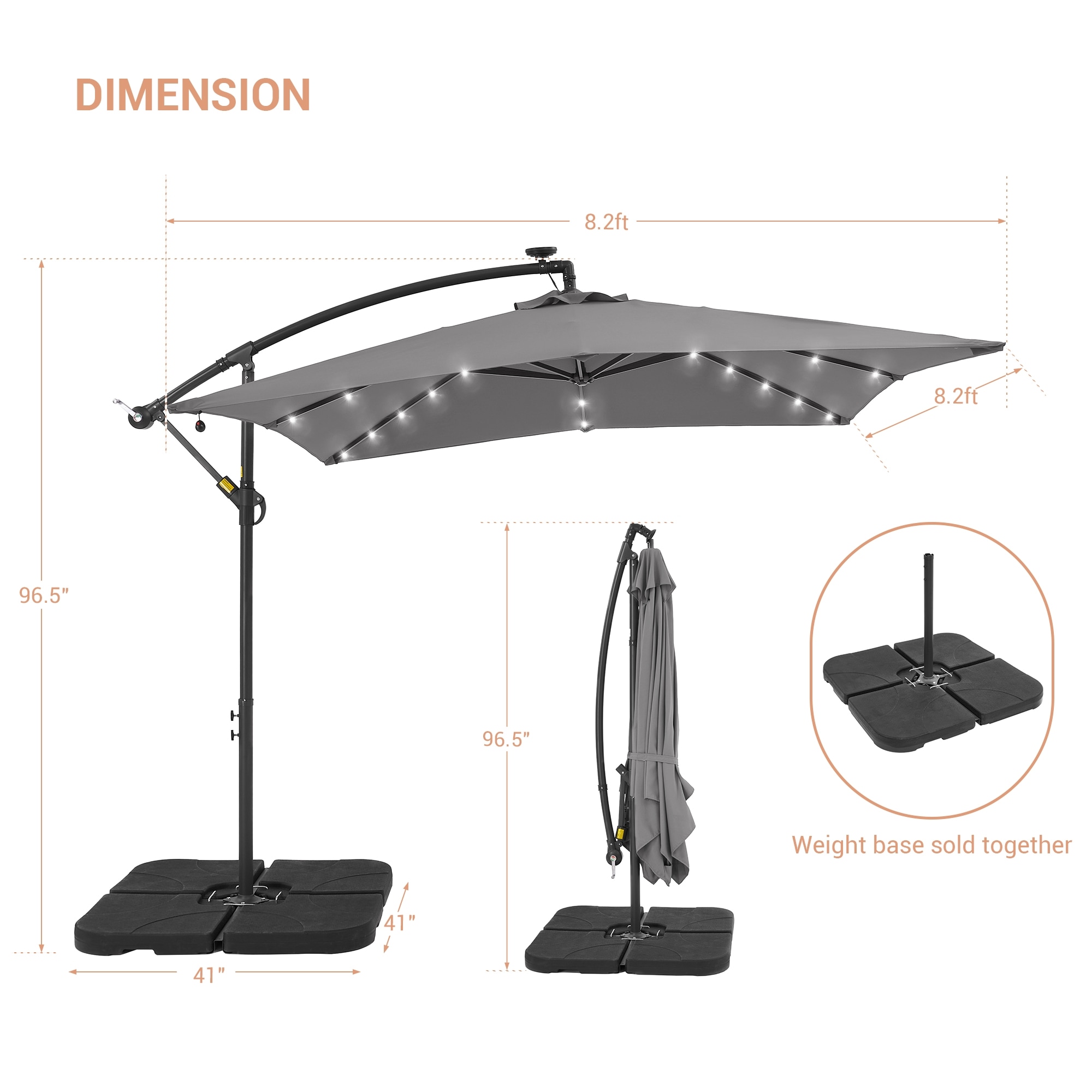 ACEGOSES LW-SOF66GY Umbrellas-2 - View #6