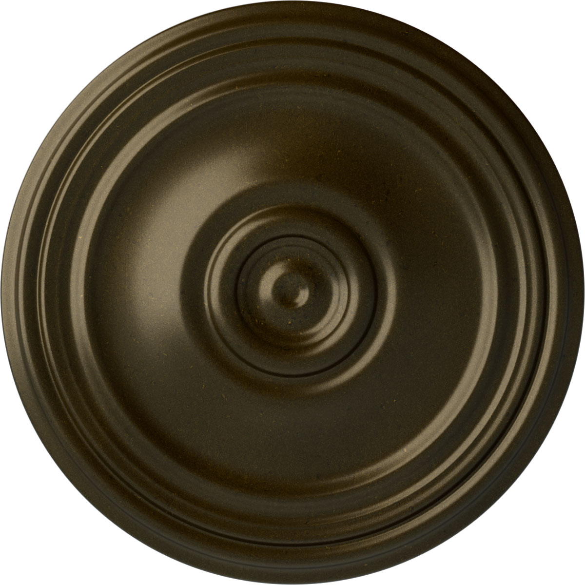 Ekena Millwork CM21REGGS Reece 21-in W x 21-in L Painted Green Gold Polyurethane Whole Ceiling Medallion