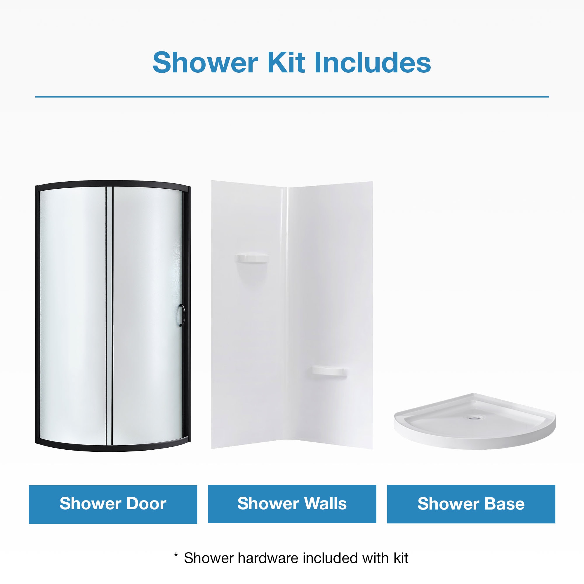 OVE Decors 15SKA-BREF36-BLK Alcove-Shower-Kit - View #3