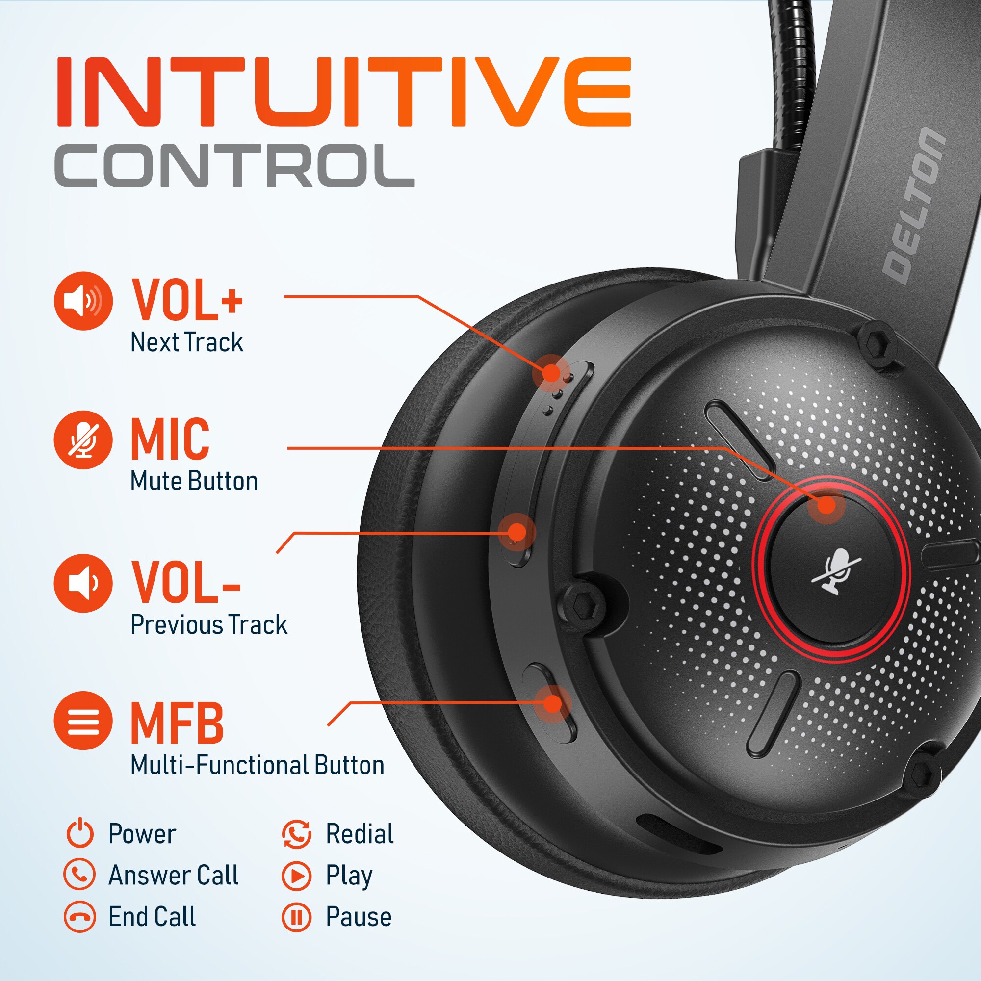 Delton DBTHEAD50X headphones - View #5