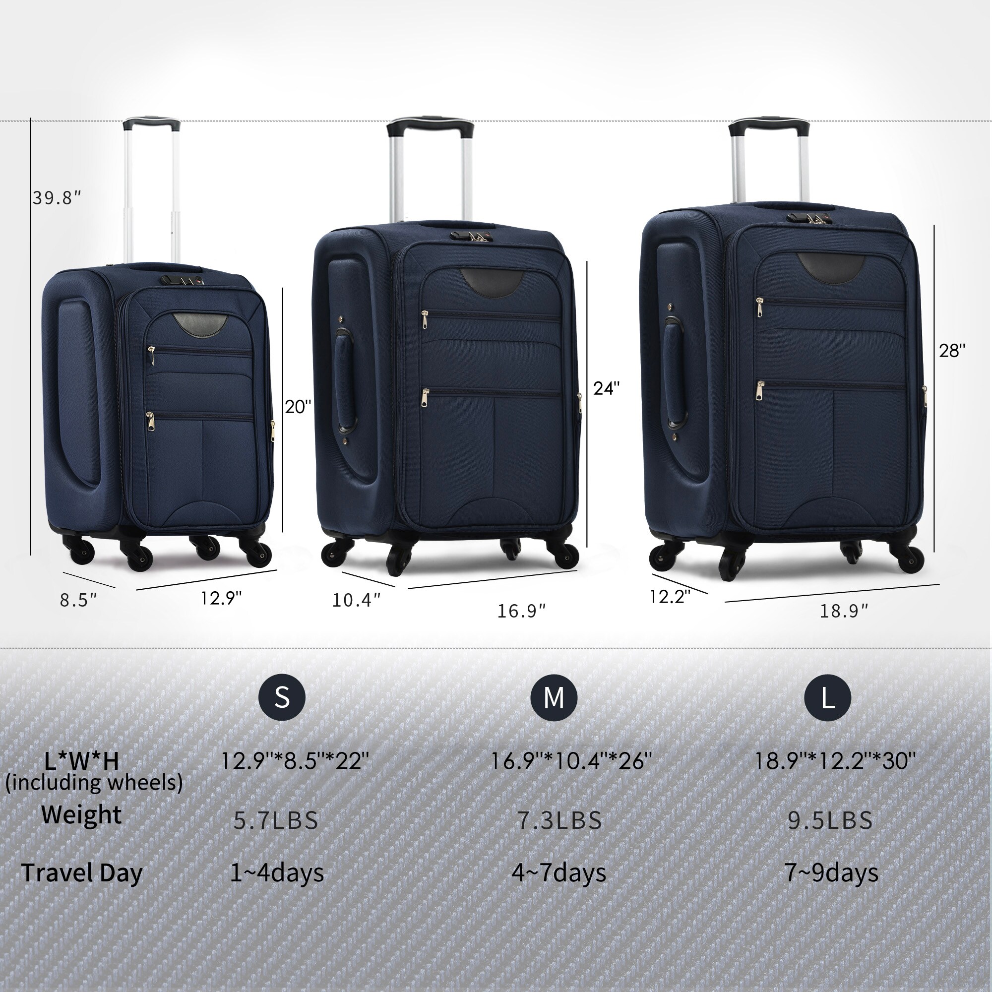 LOVMOR SF-H-PP283608AAM Luggage-And-Luggage-Sets - View #6