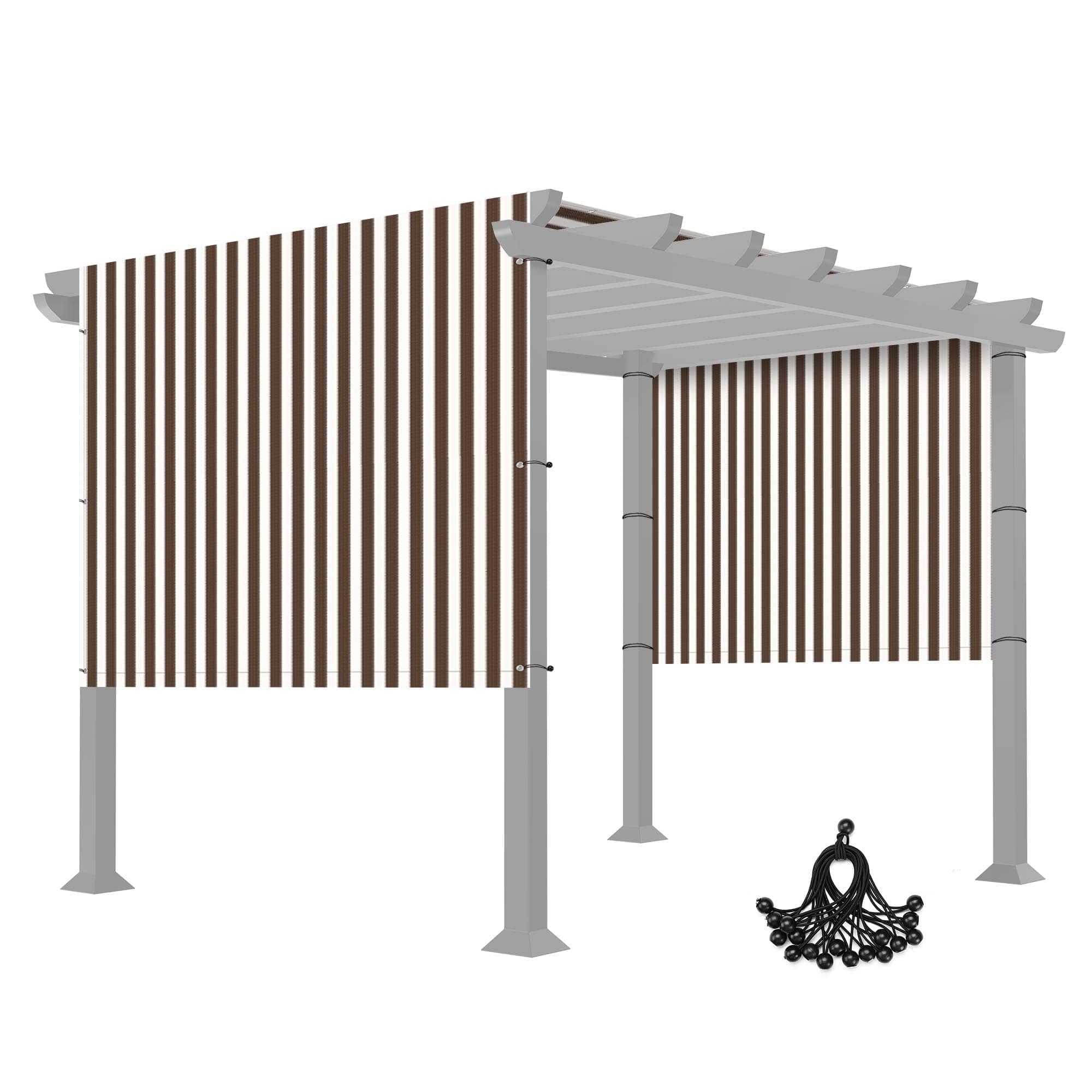 Yescom 07PCP001-17X6-S10-LO 6x17 Ft Pergola Shade Cover Replacement Canopy Panel with Rod Pocket Outdoor