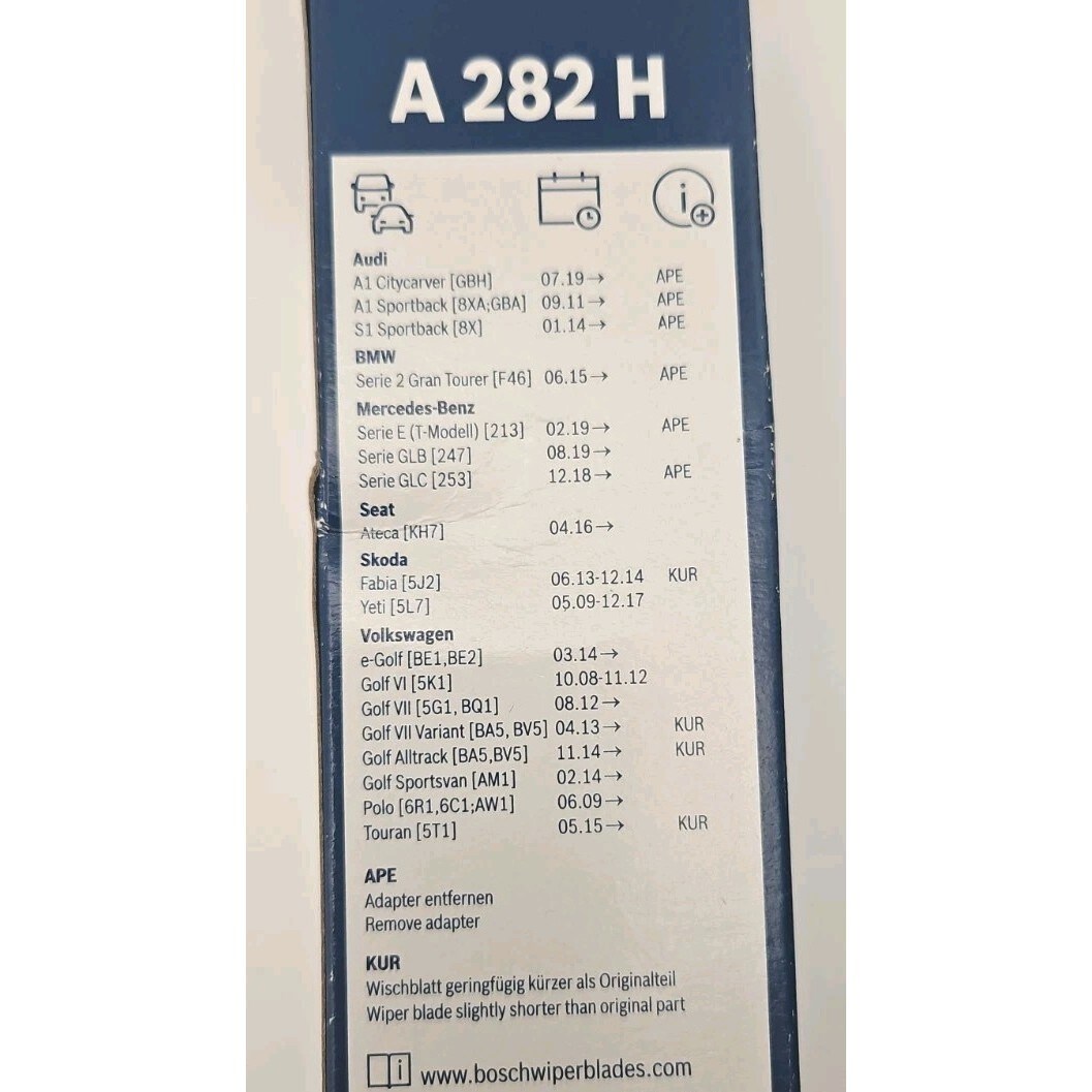 Bosch A282H Wiper-Blades - View #2